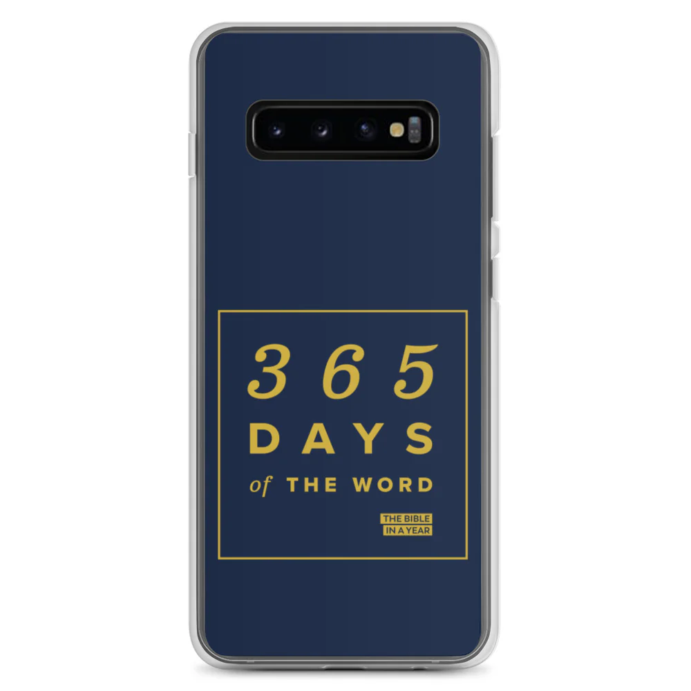 365 Days of the Word Bible in a Year Samsung Phone Case - Navy - Image 3