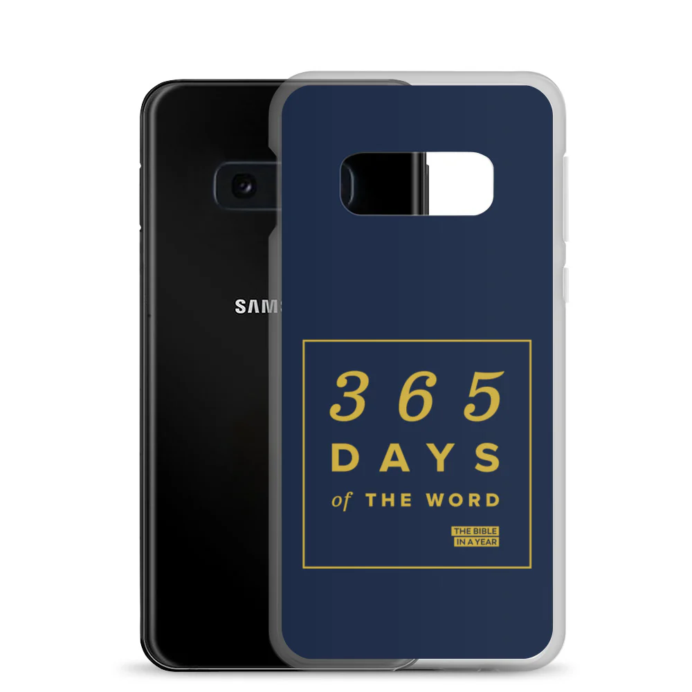 365 Days of the Word Bible in a Year Samsung Phone Case - Navy - Image 6