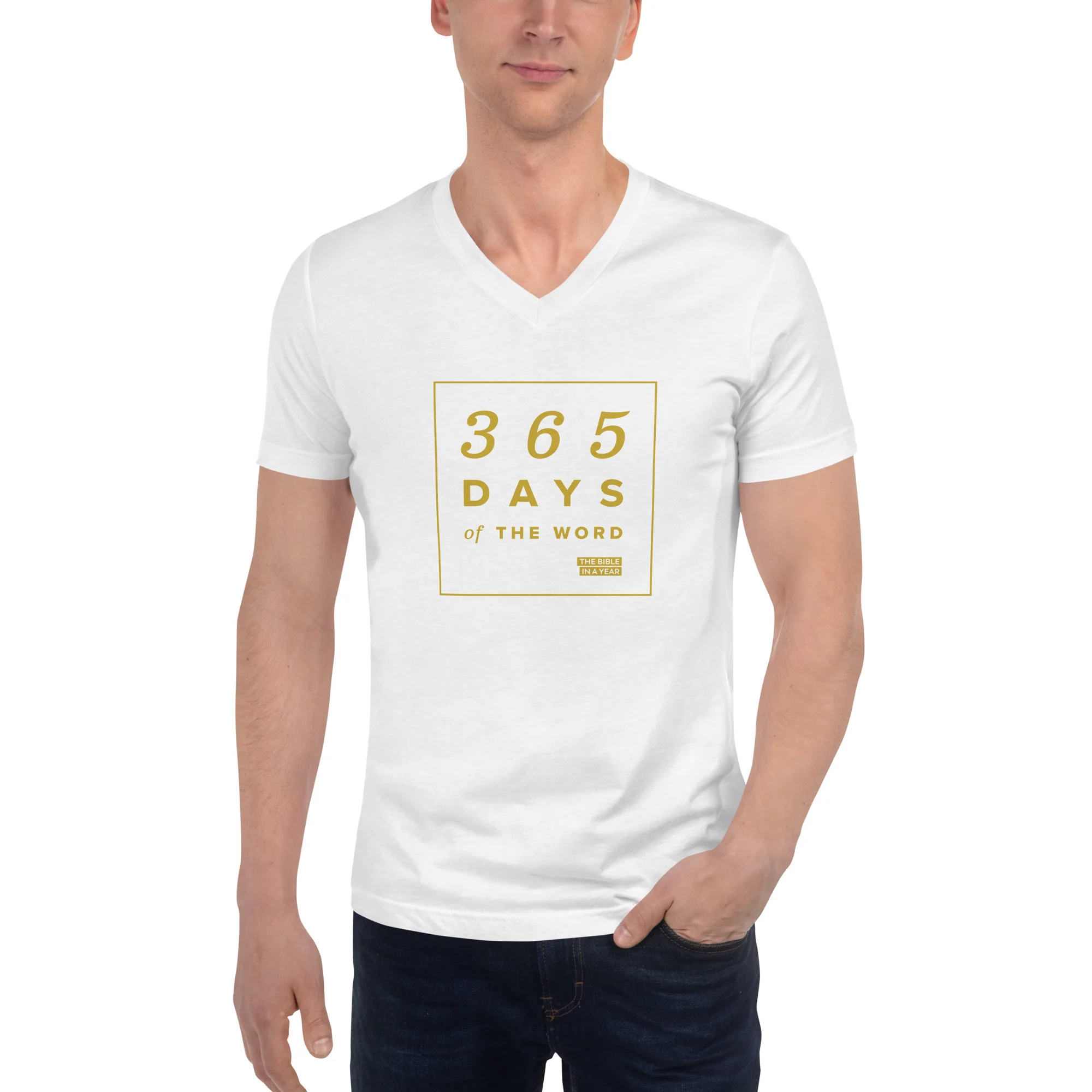 "365 Days of the Word" / Bible in a Year V-Neck T-Shirt - Image 2