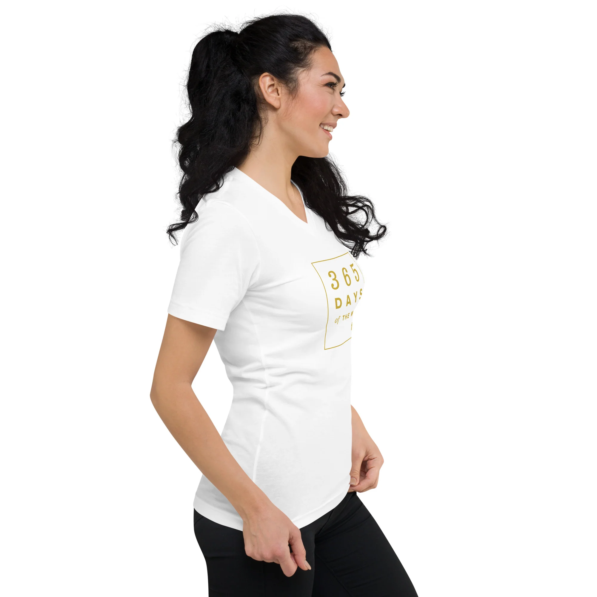 "365 Days of the Word" / Bible in a Year V-Neck T-Shirt - Image 6