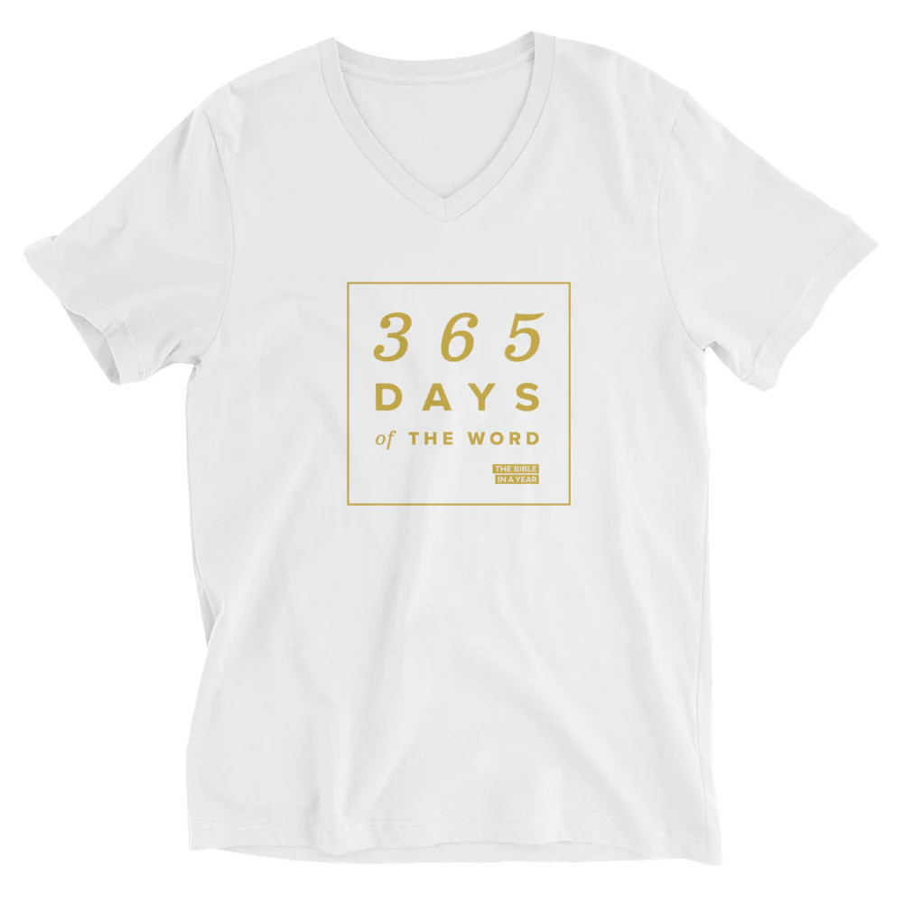 "365 Days of the Word" / Bible in a Year V-Neck T-Shirt - Image 7