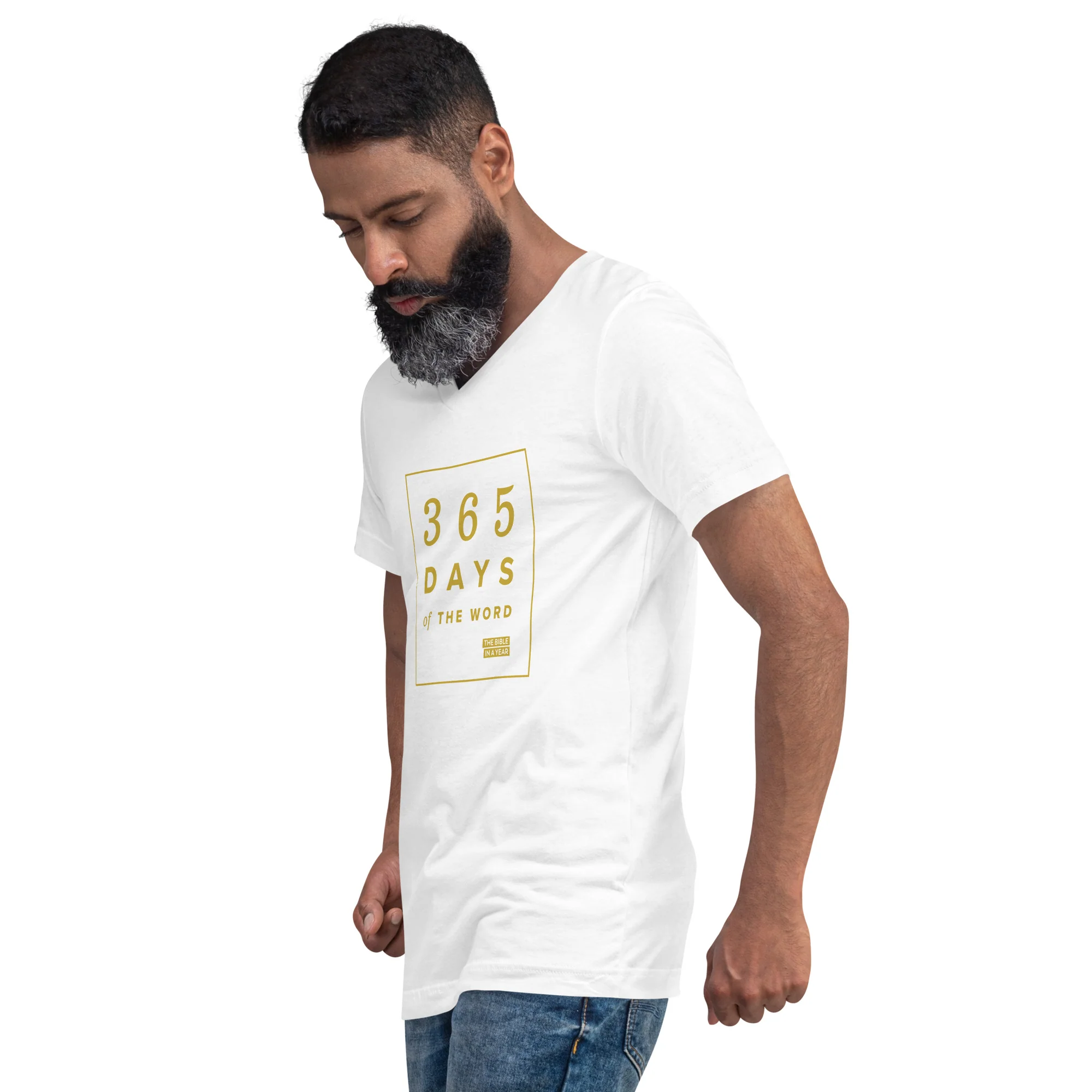 "365 Days of the Word" / Bible in a Year V-Neck T-Shirt - Image 9