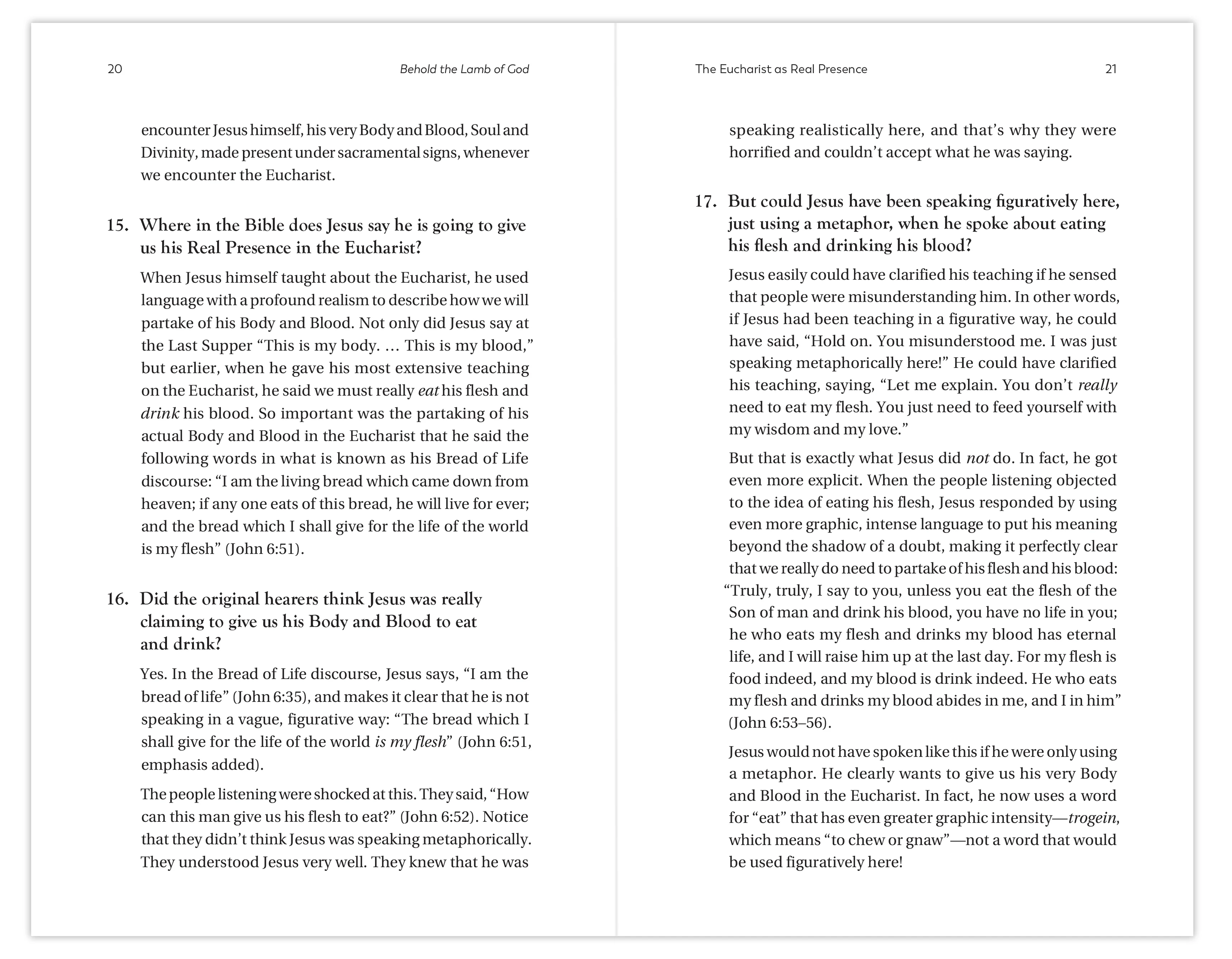 Behold the Lamb of God: 60 Questions and Answers on the Mystery of the Eucharist - Image 5