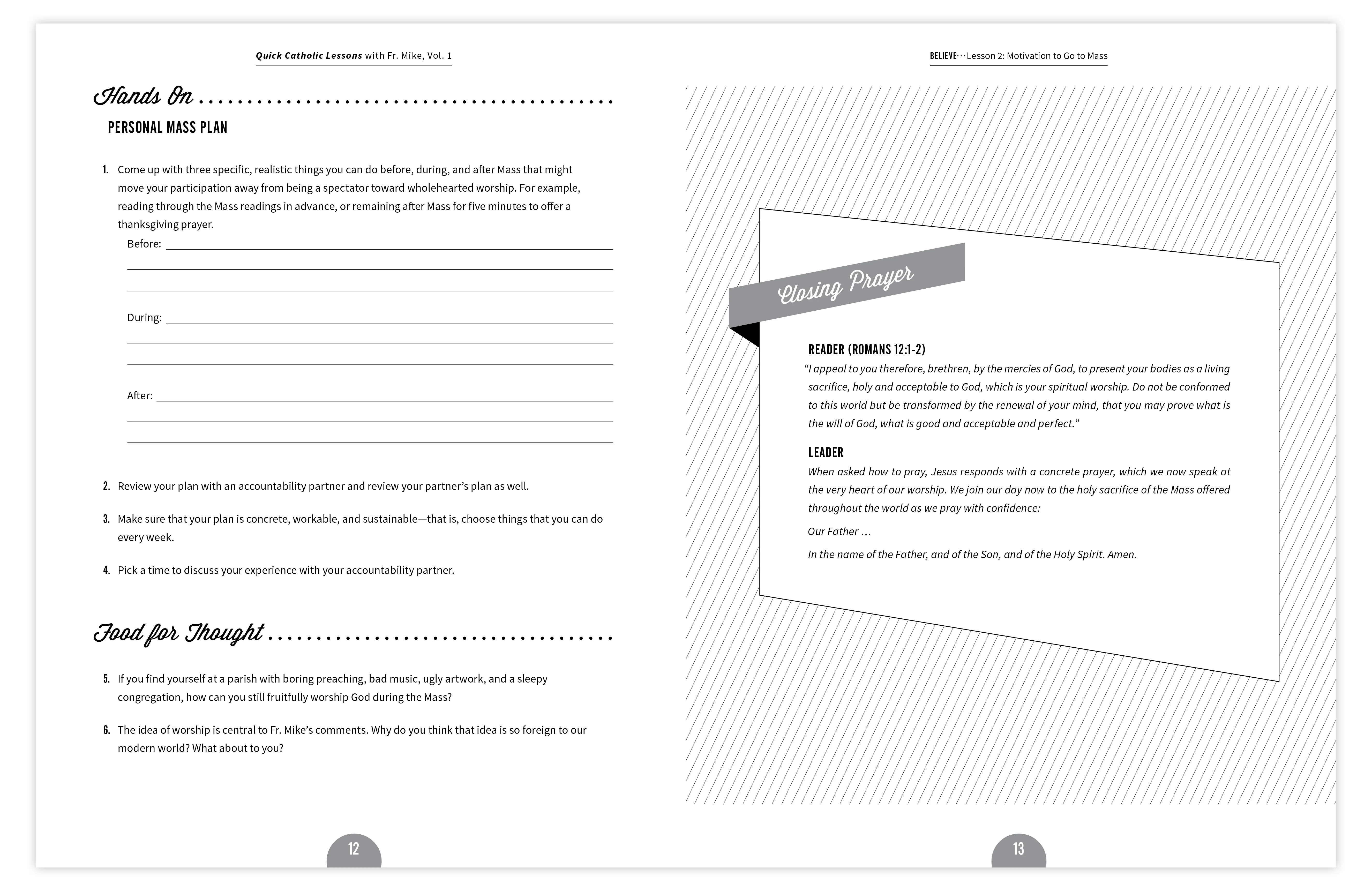 Quick Catholic Lessons with Fr. Mike: Vol. 1, Workbook Only - Image 4