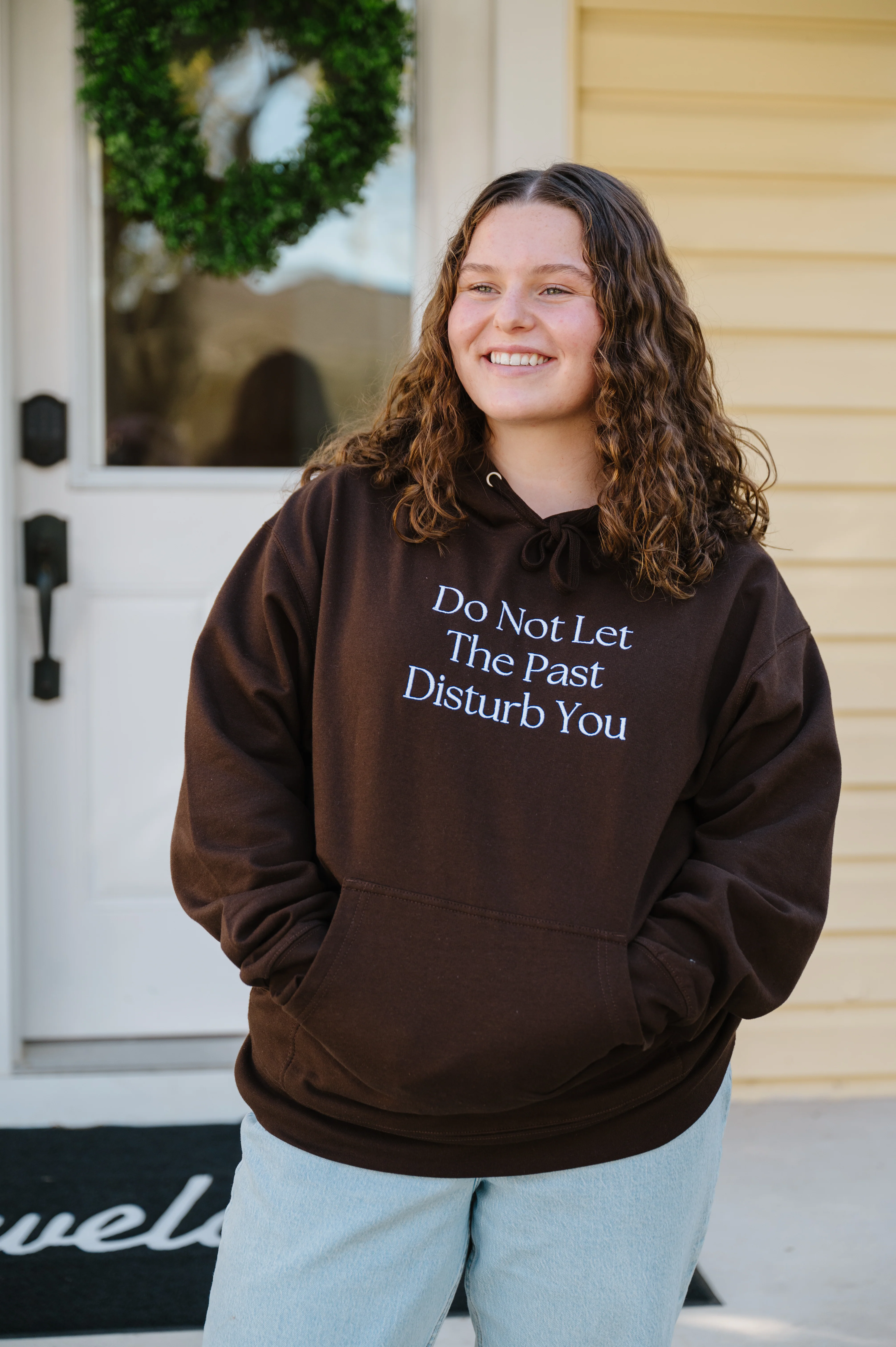 "Do Not Let the Past Disturb You" / St. Teresa of Calcutta Hoodie - Image 2
