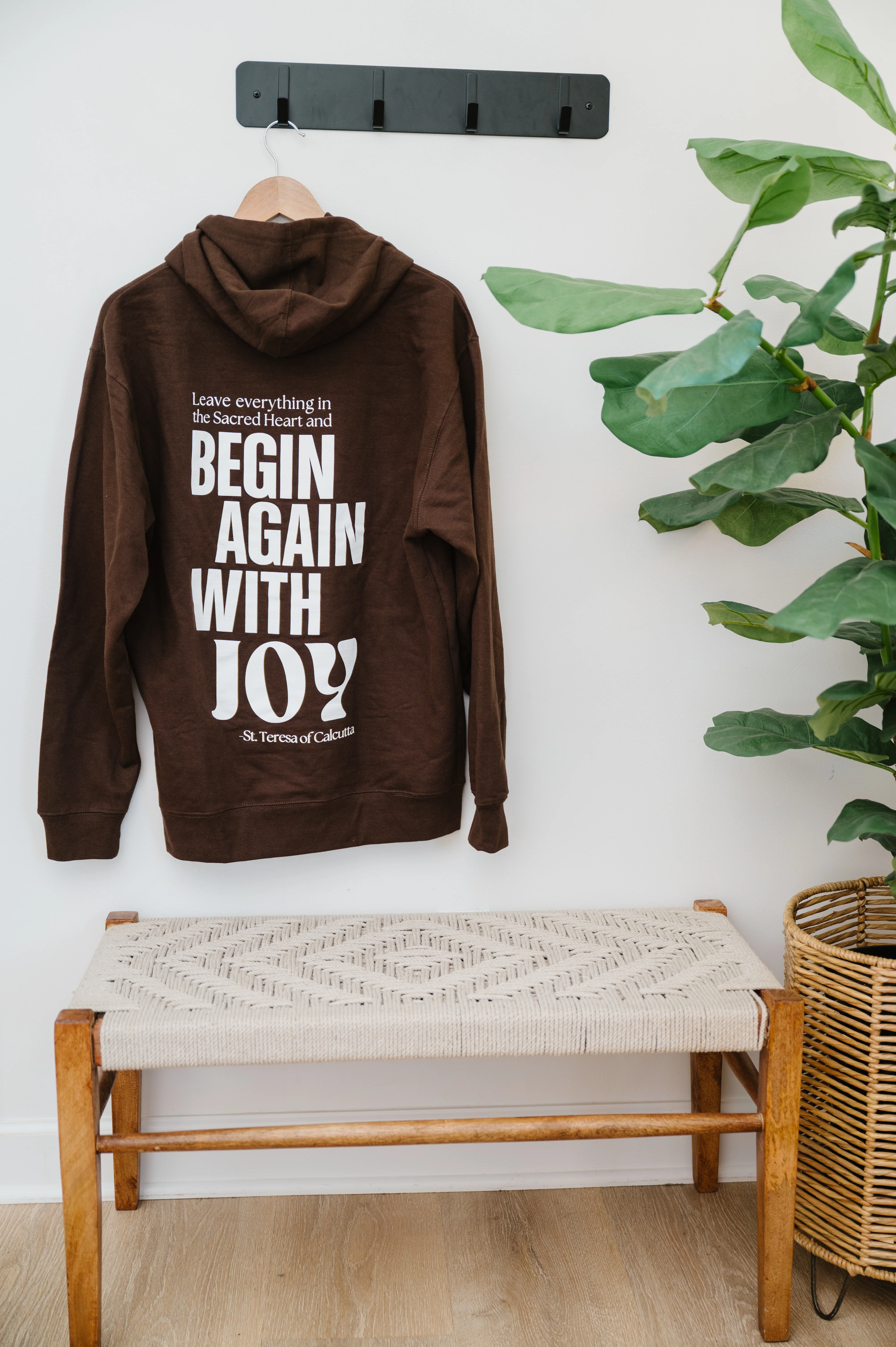 "Do Not Let the Past Disturb You" / St. Teresa of Calcutta Hoodie - Image 7