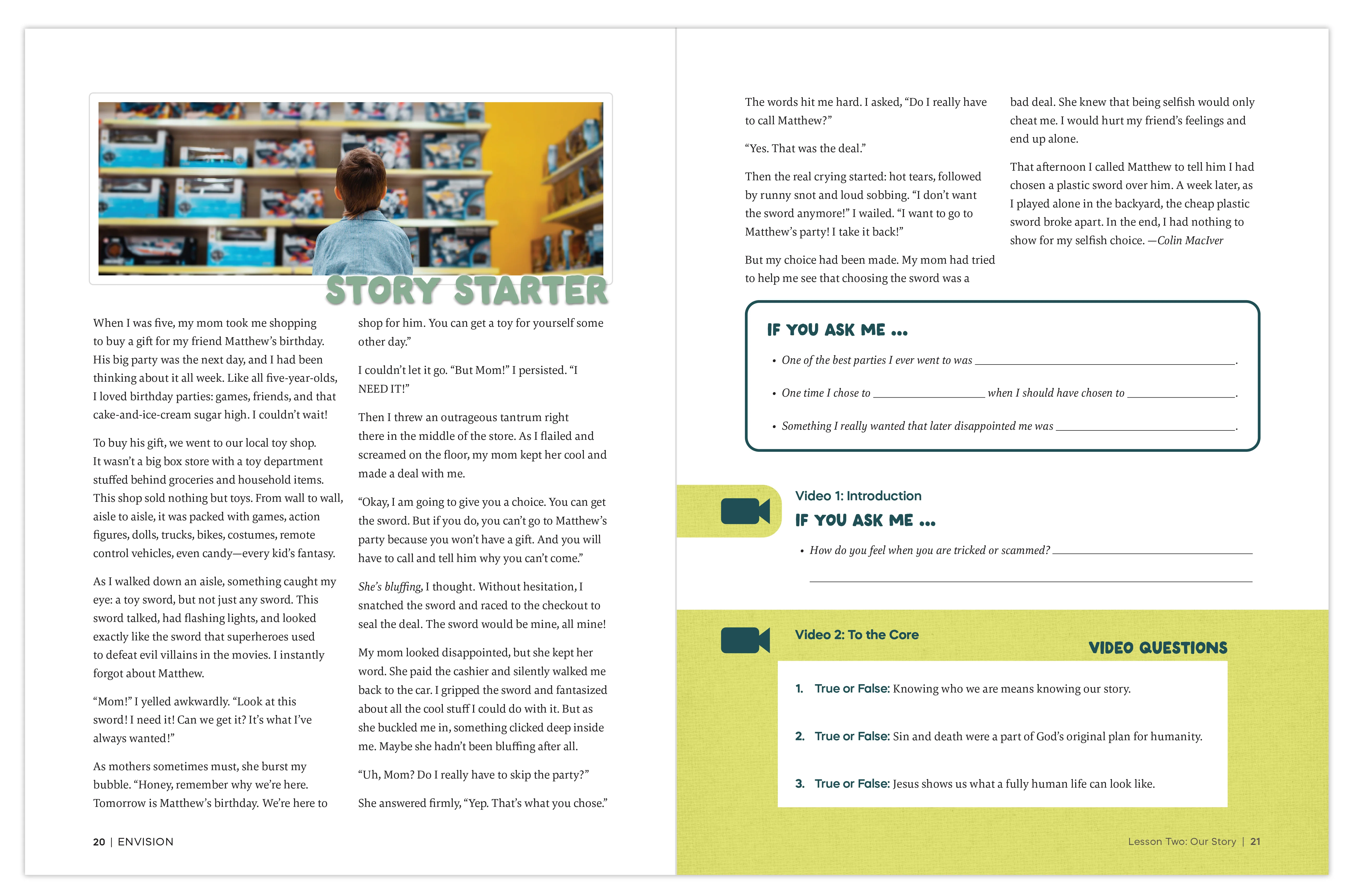Envision: Theology of the Body for Middle School Student Workbook (Includes Online Course Access) - Image 5