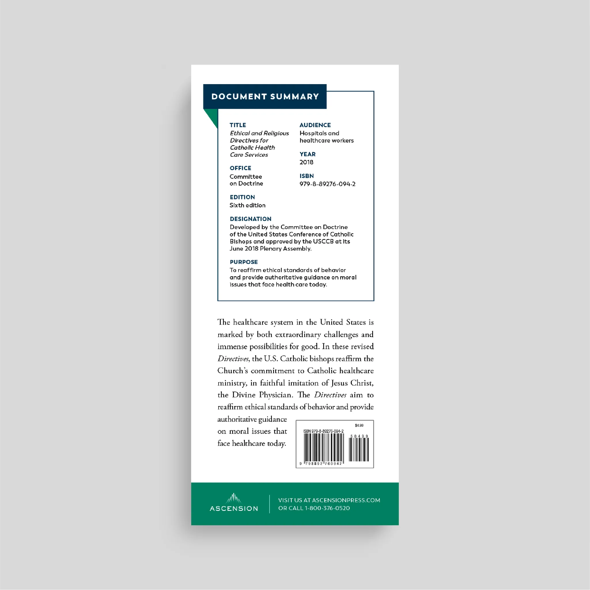 Ethical and Religious Directives for Catholic Health Care Services (7th Edition) - Image 8
