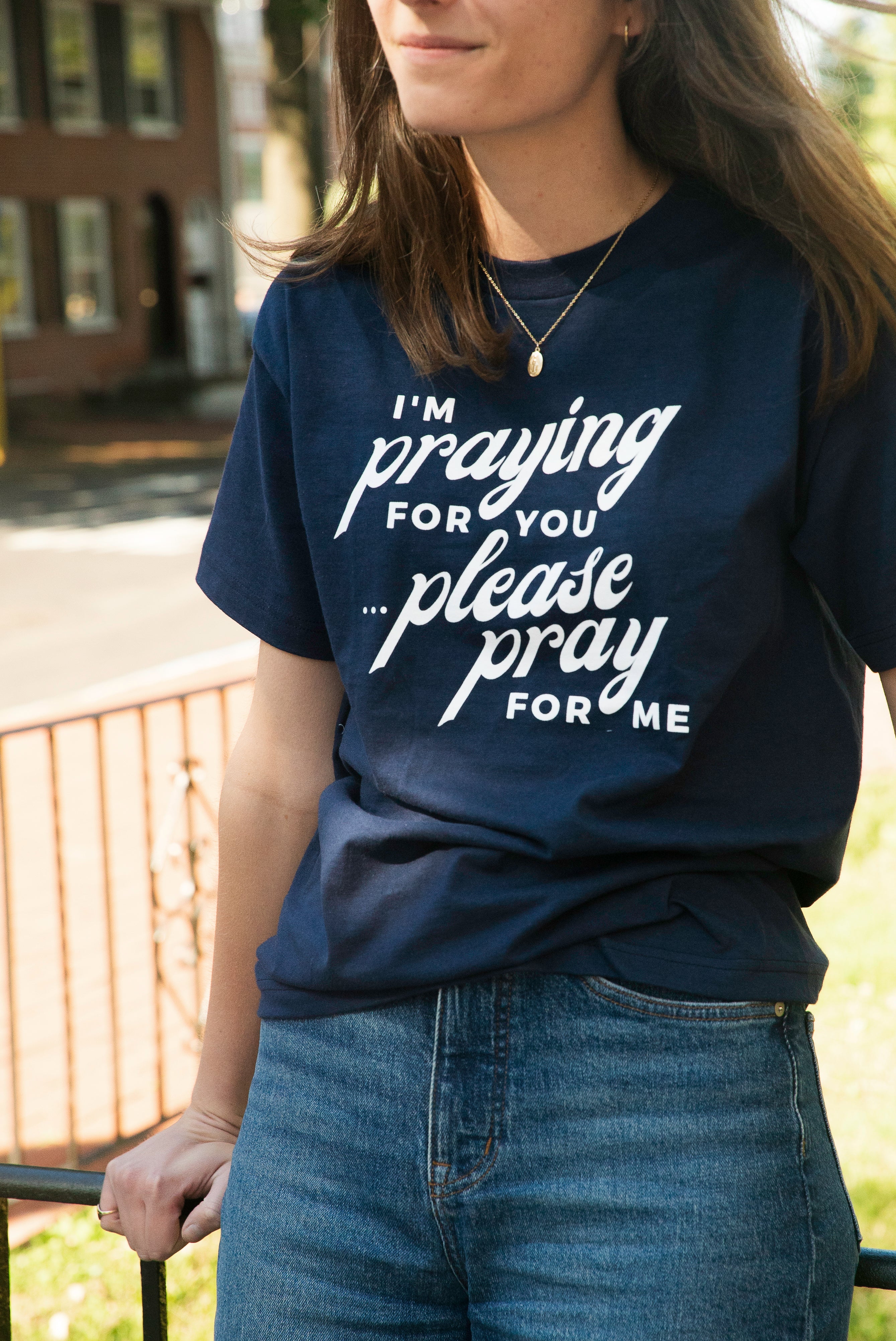 "I'm Praying for You" Unisex Crew Shirt - Image 2