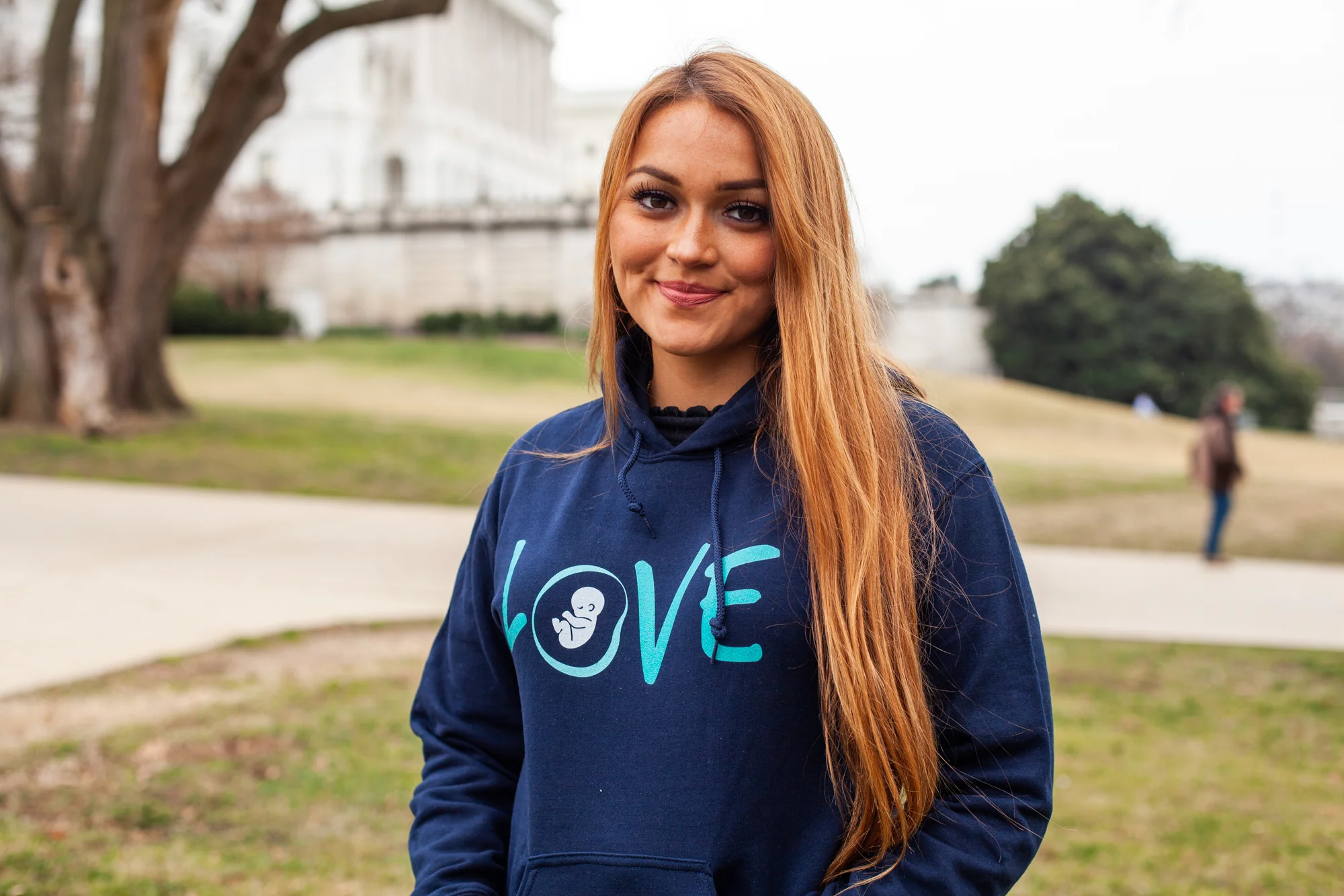 "Love" / Pro-Life Hoodie - Image 3