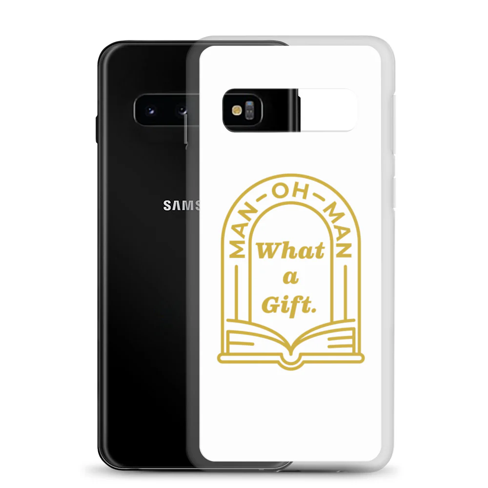 Man-oh-Man Bible in a Year Samsung Phone Case - Navy - Image 2