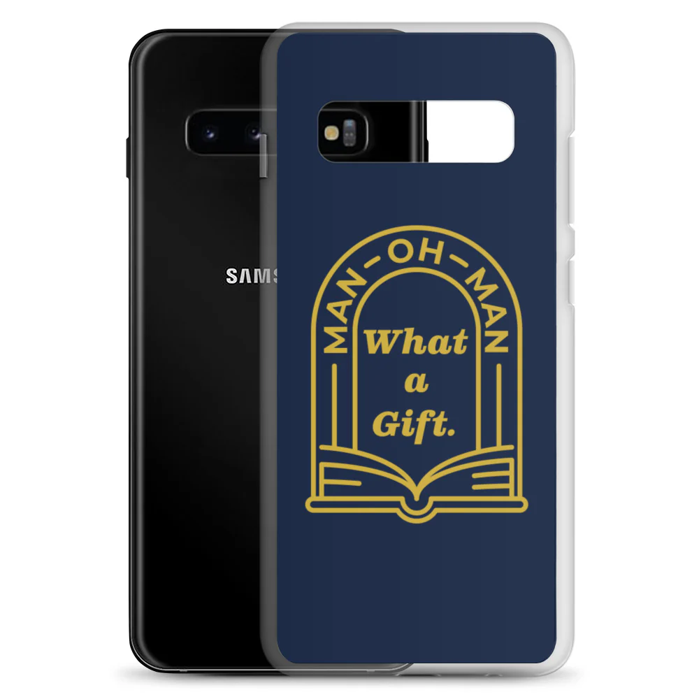 Man-oh-Man Bible in a Year Samsung Phone Case - Navy - Image 4