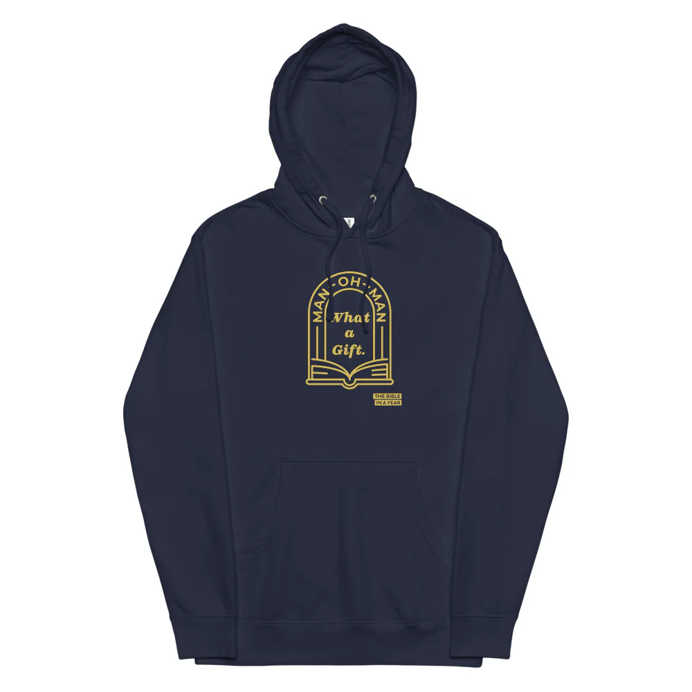 "Man oh Man" / Bible in a Year Hoodie - Image 2