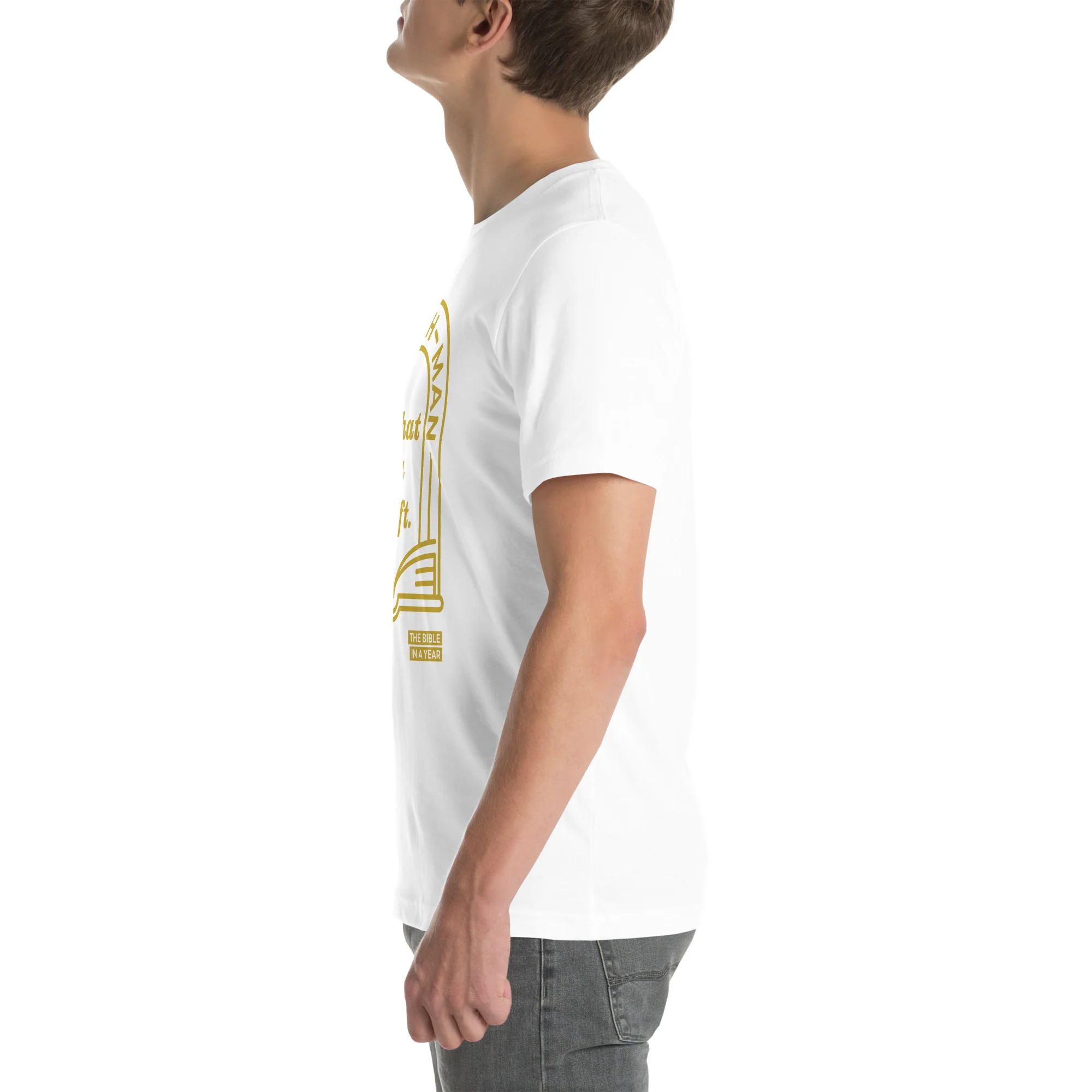"Man Oh Man" / Bible in a Year Crew T-Shirt - Image 8