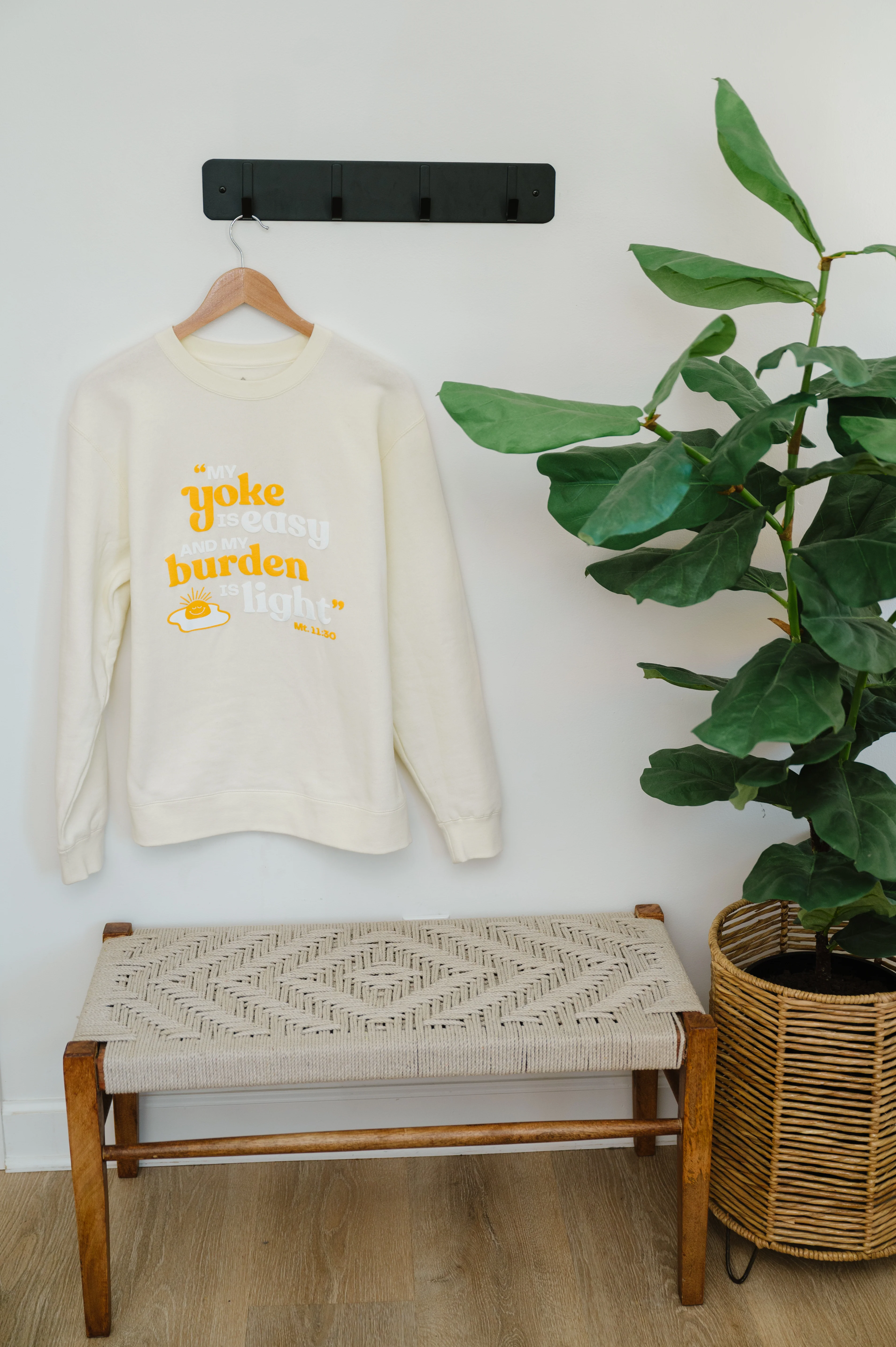 "My Yoke is Easy" / Crewneck Sweatshirt - Image 3