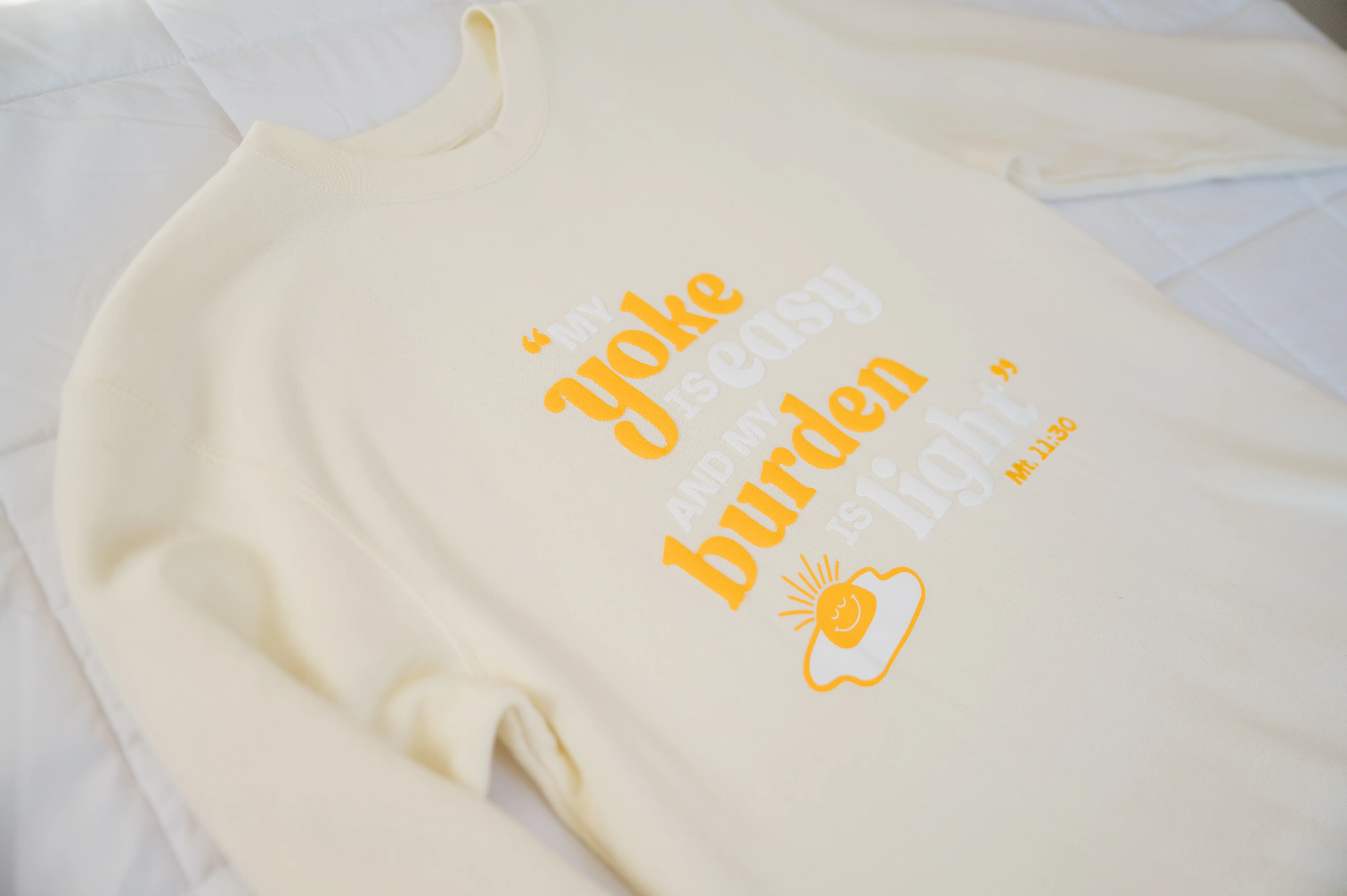 "My Yoke is Easy" / Crewneck Sweatshirt - Image 5
