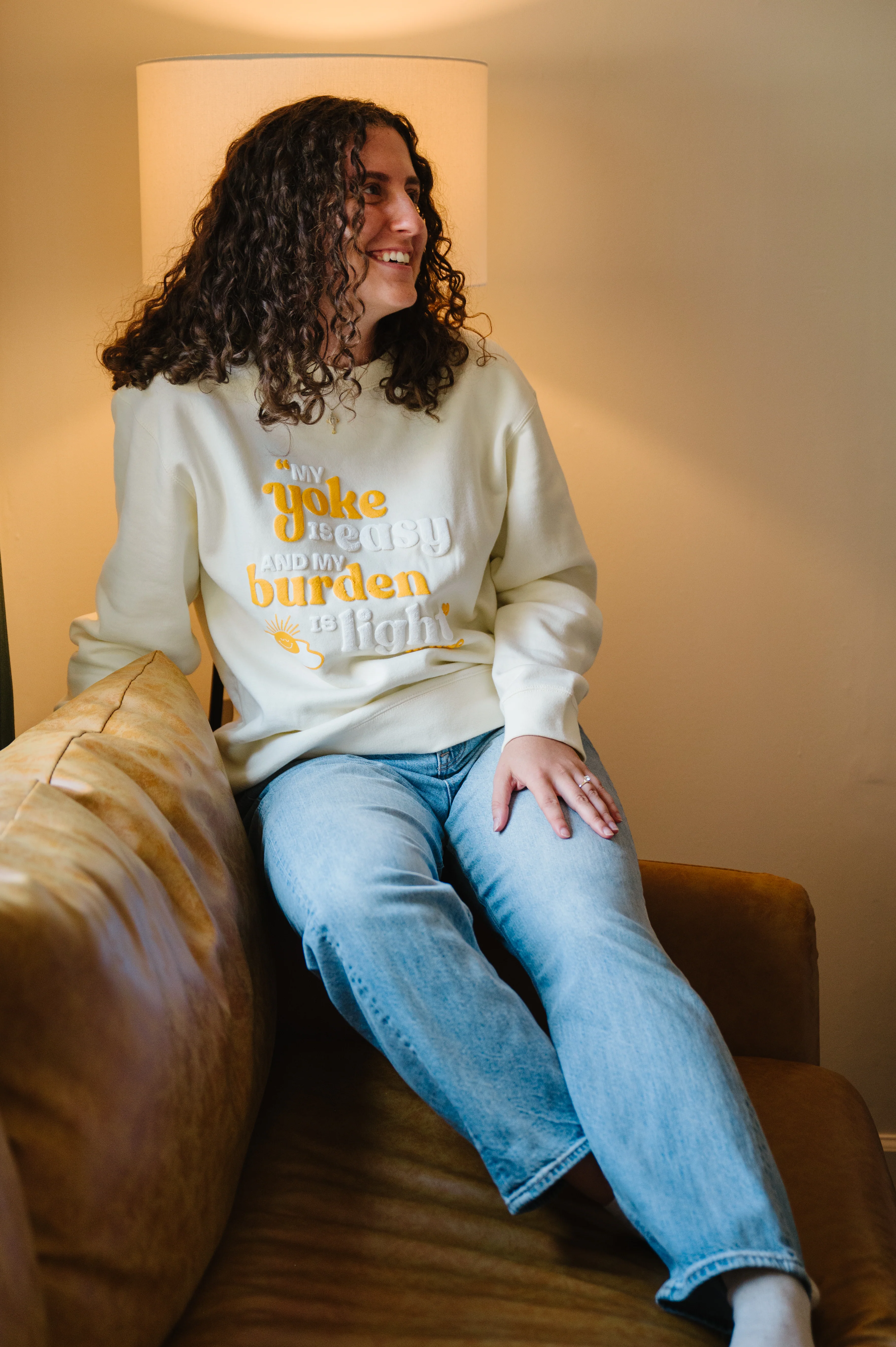 "My Yoke is Easy" / Crewneck Sweatshirt - Image 8
