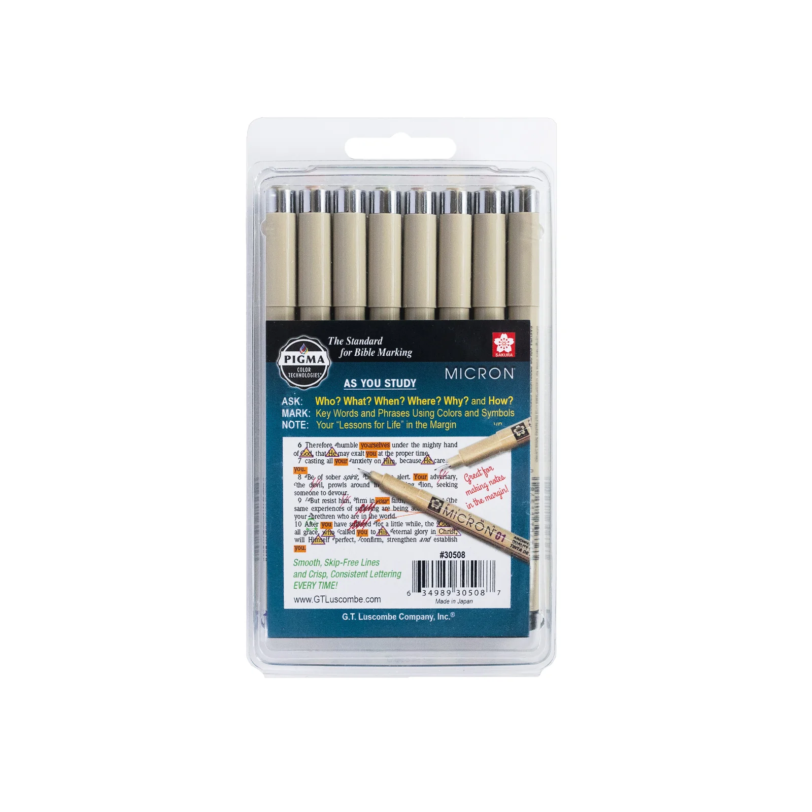 Pigma Micron Inductive Bible Study Kit - Set of 8 - Image 3