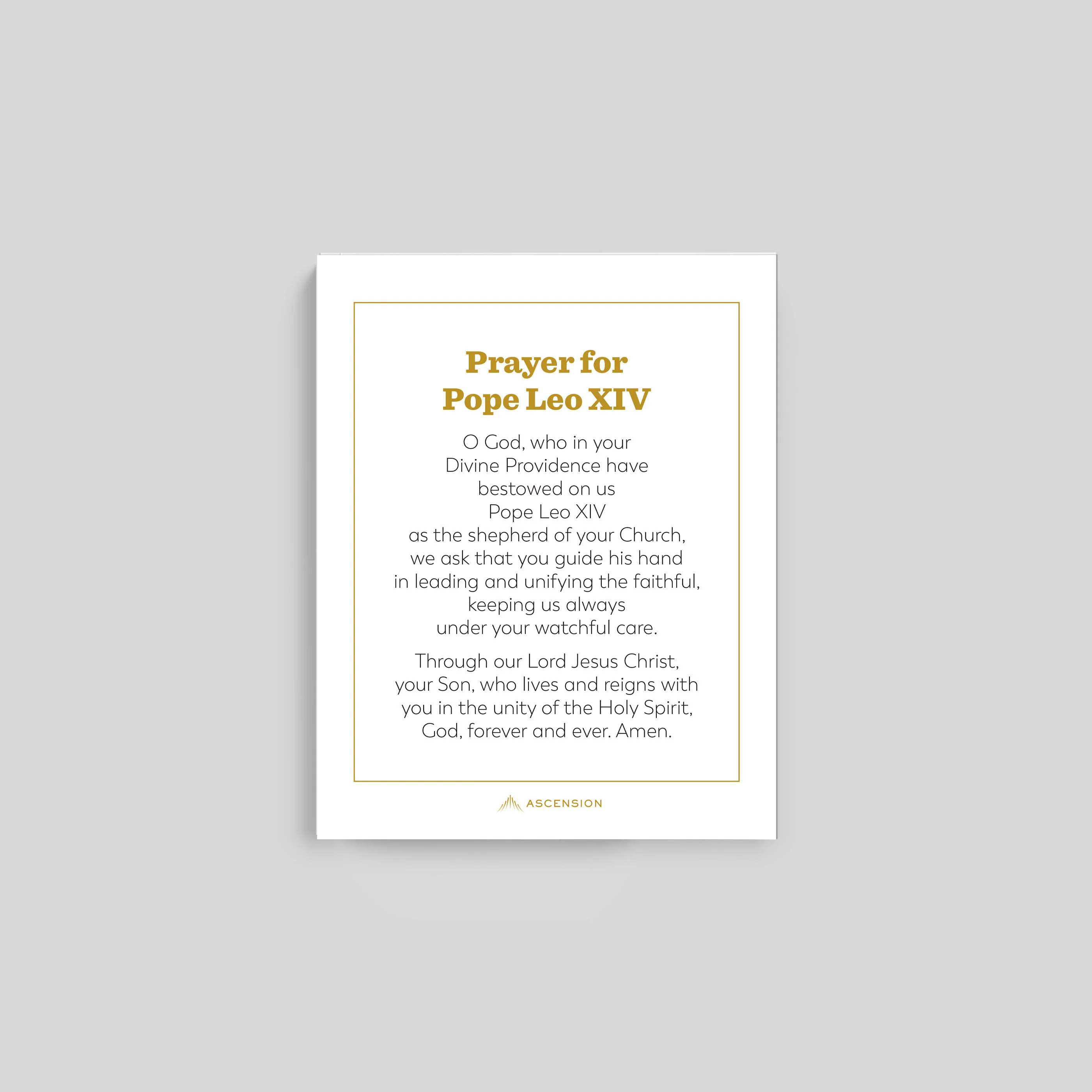Pope Leo XIV Prayer Cards - Image 3