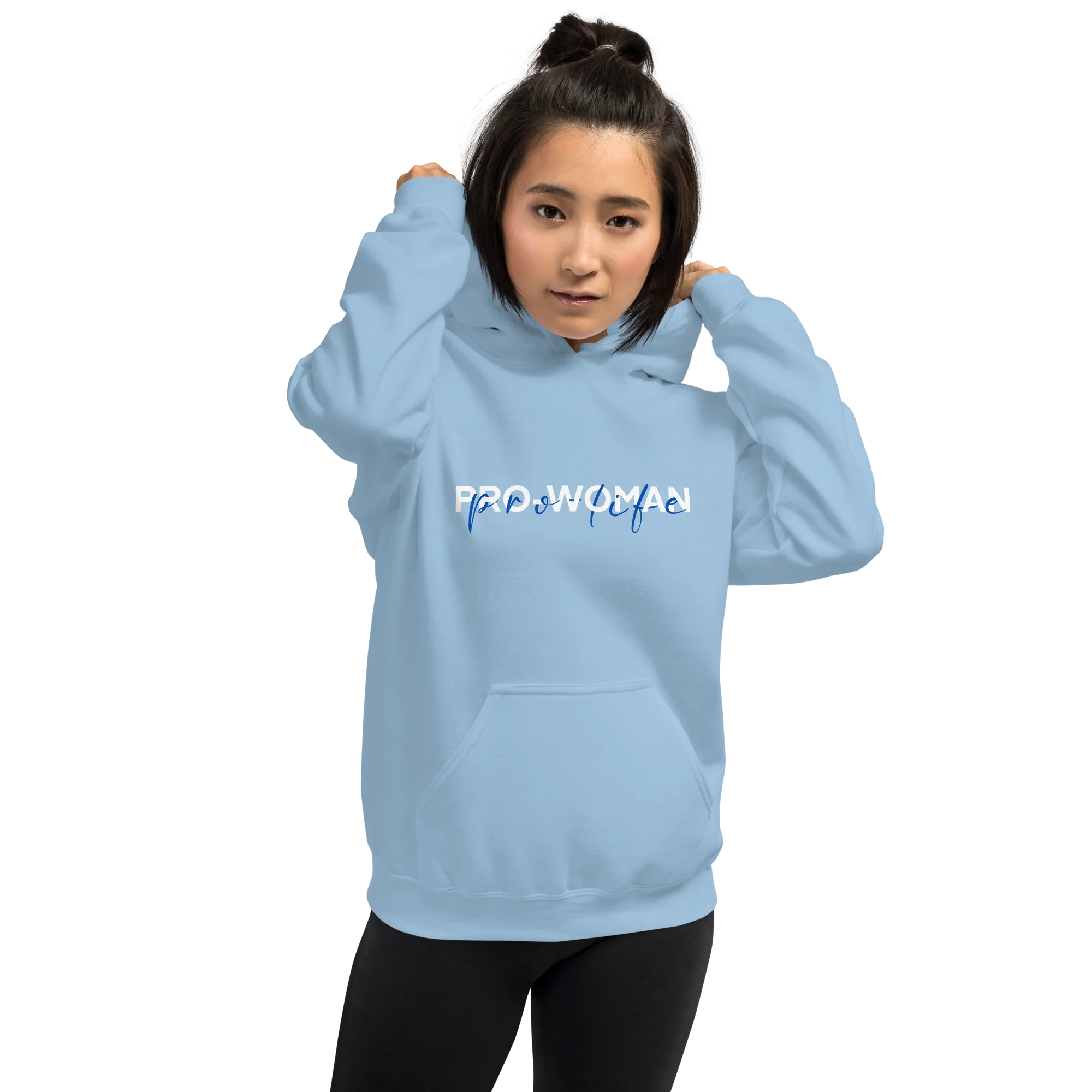 "Pro Woman, Pro-Life" / Pro-Life Hoodie - Image 3