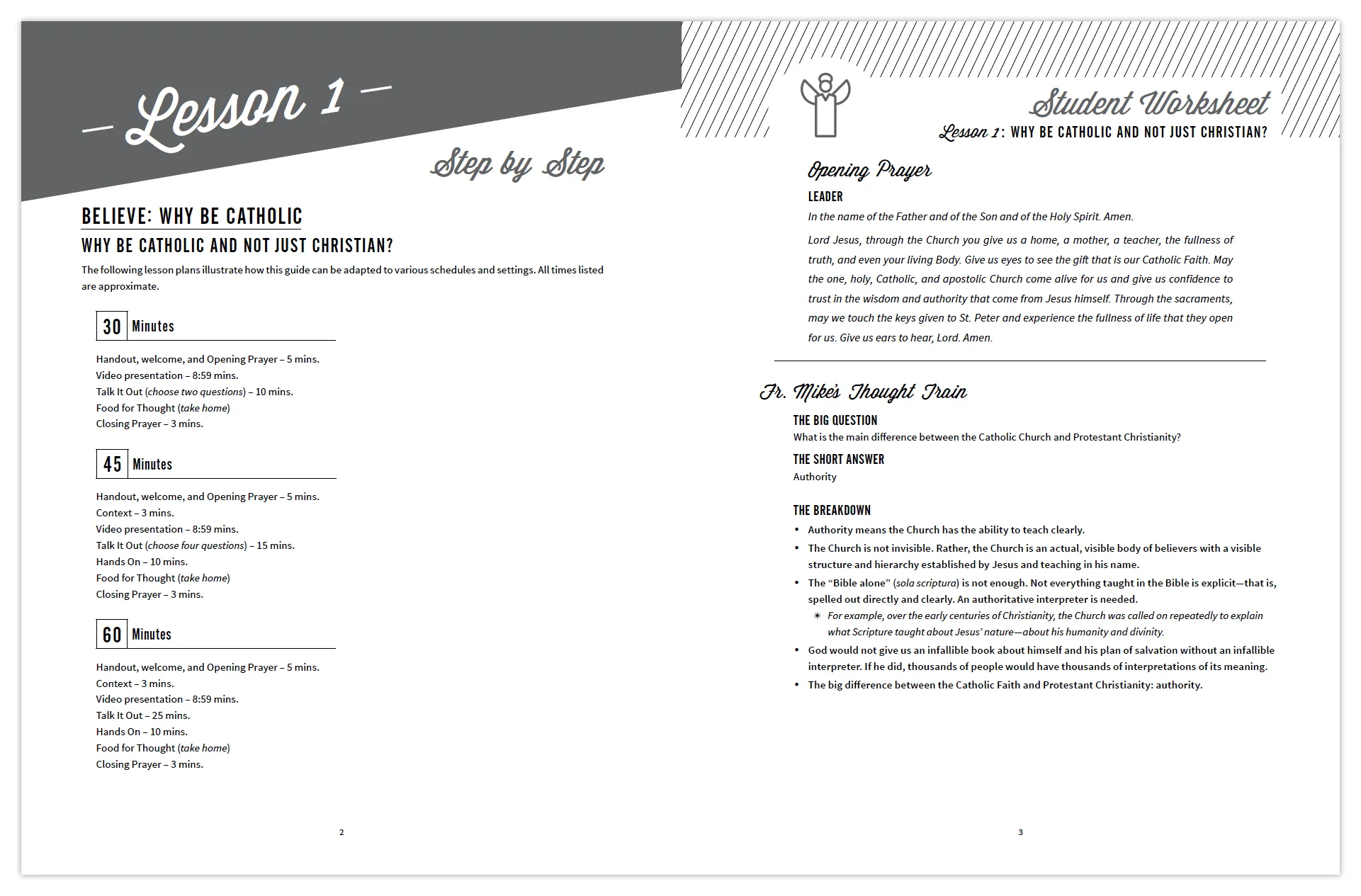 Quick Catholic Lessons with Fr. Mike: Vol. 1, Leader's Guide - Image 3