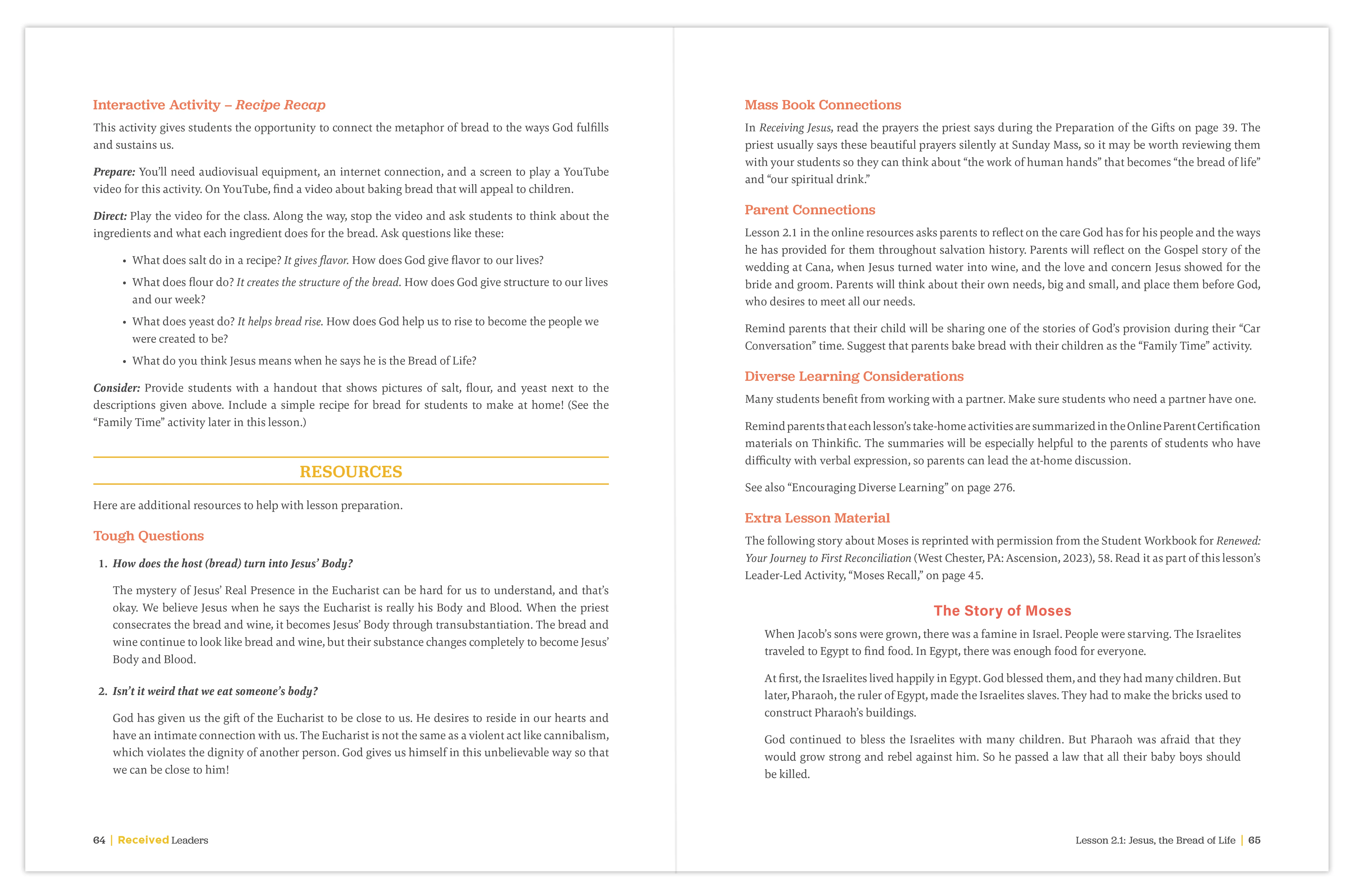 Received First Edition: Your Journey to First Communion Leader's Guide (Includes Online Leader's Access) - Image 14