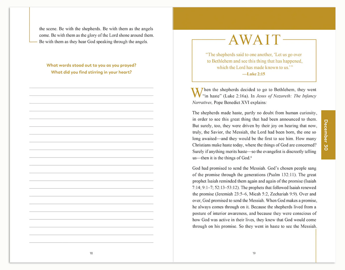 Rejoice and Be Glad, A Journey Through Christmas with the Holy Family, Journal - Image 6