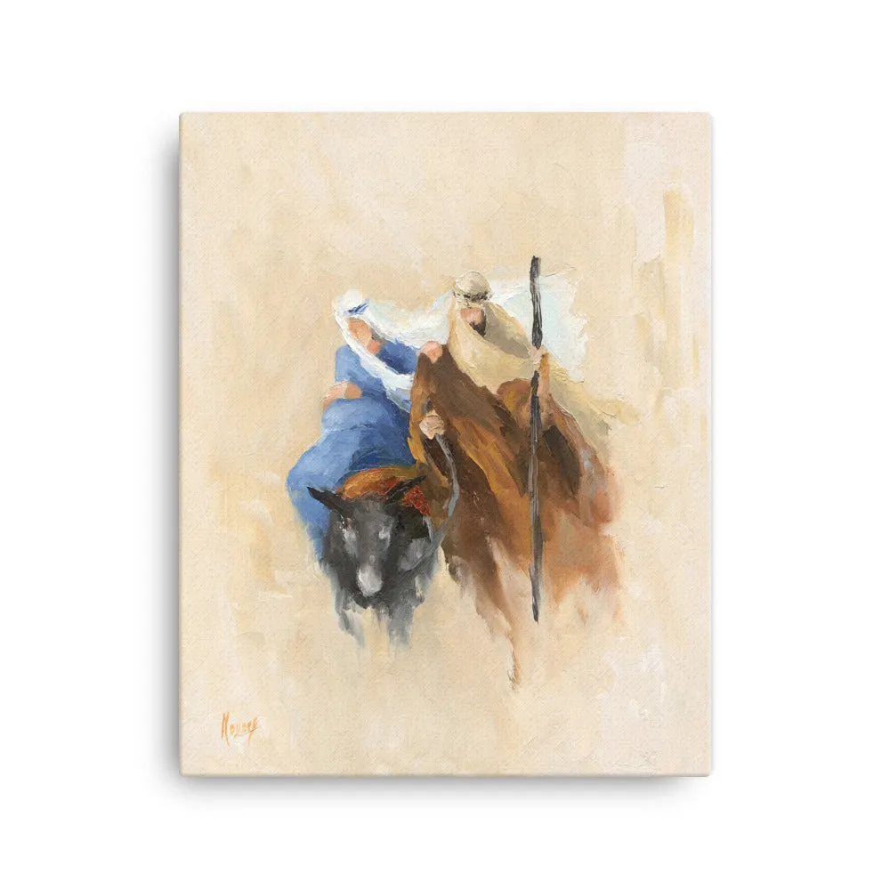 Rejoice! Fine Art Canvas Prints: The Journey to Bethlehem - Image 2