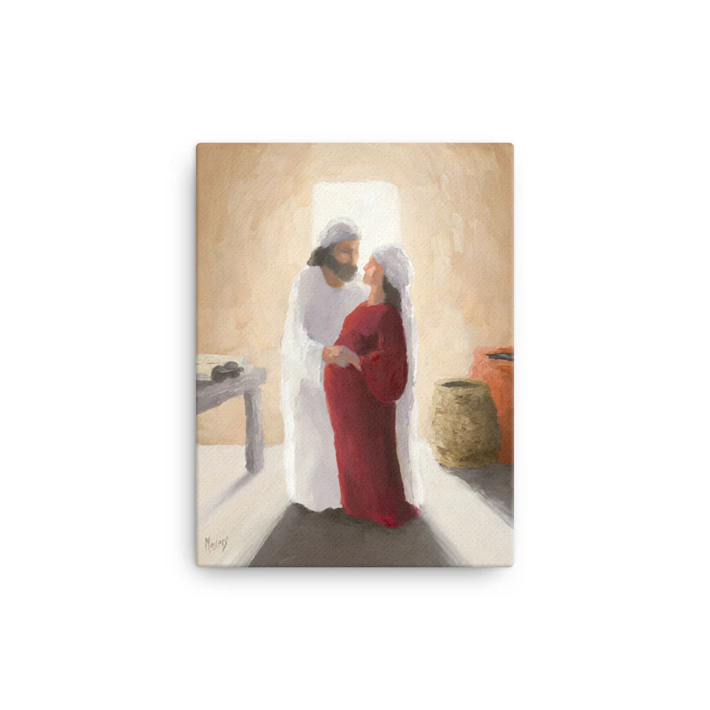 Rejoice! Fine Art Canvas Prints: Zechariah and Elizabeth - Image 2