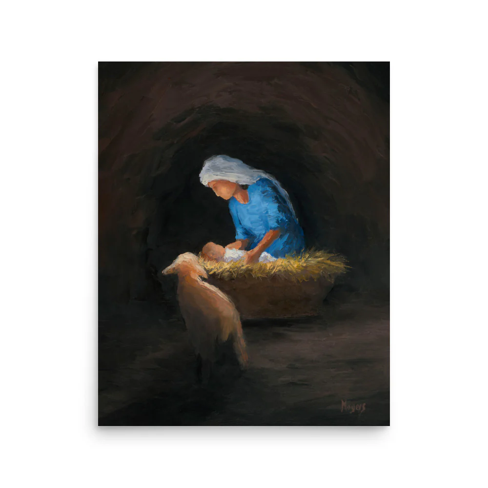 Rejoice! Fine Art Print: Entering the Manger - Image 3