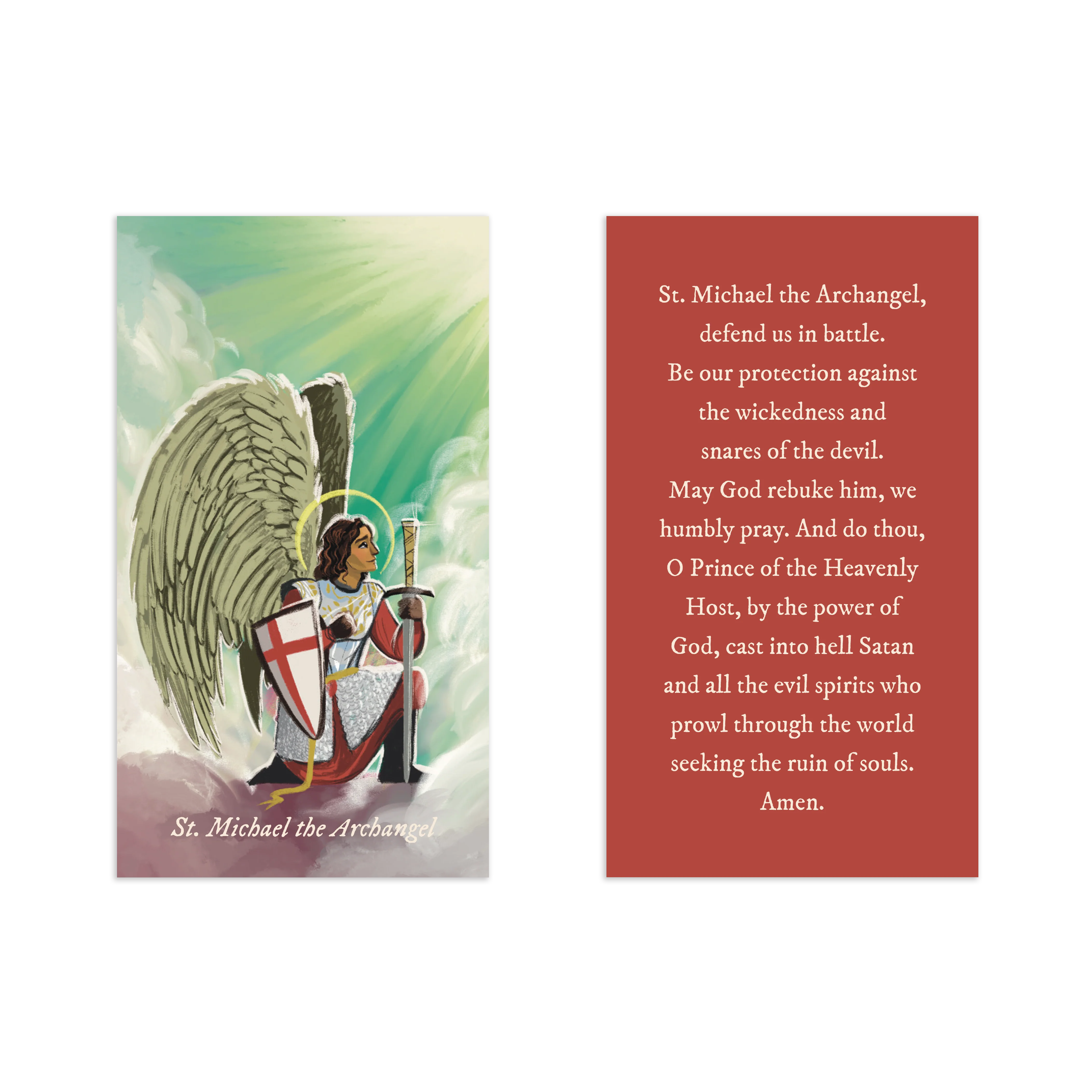 Renewed & Received Saint Prayer Cards, Complete Set (1 Set of 24 Cards) - Image 5