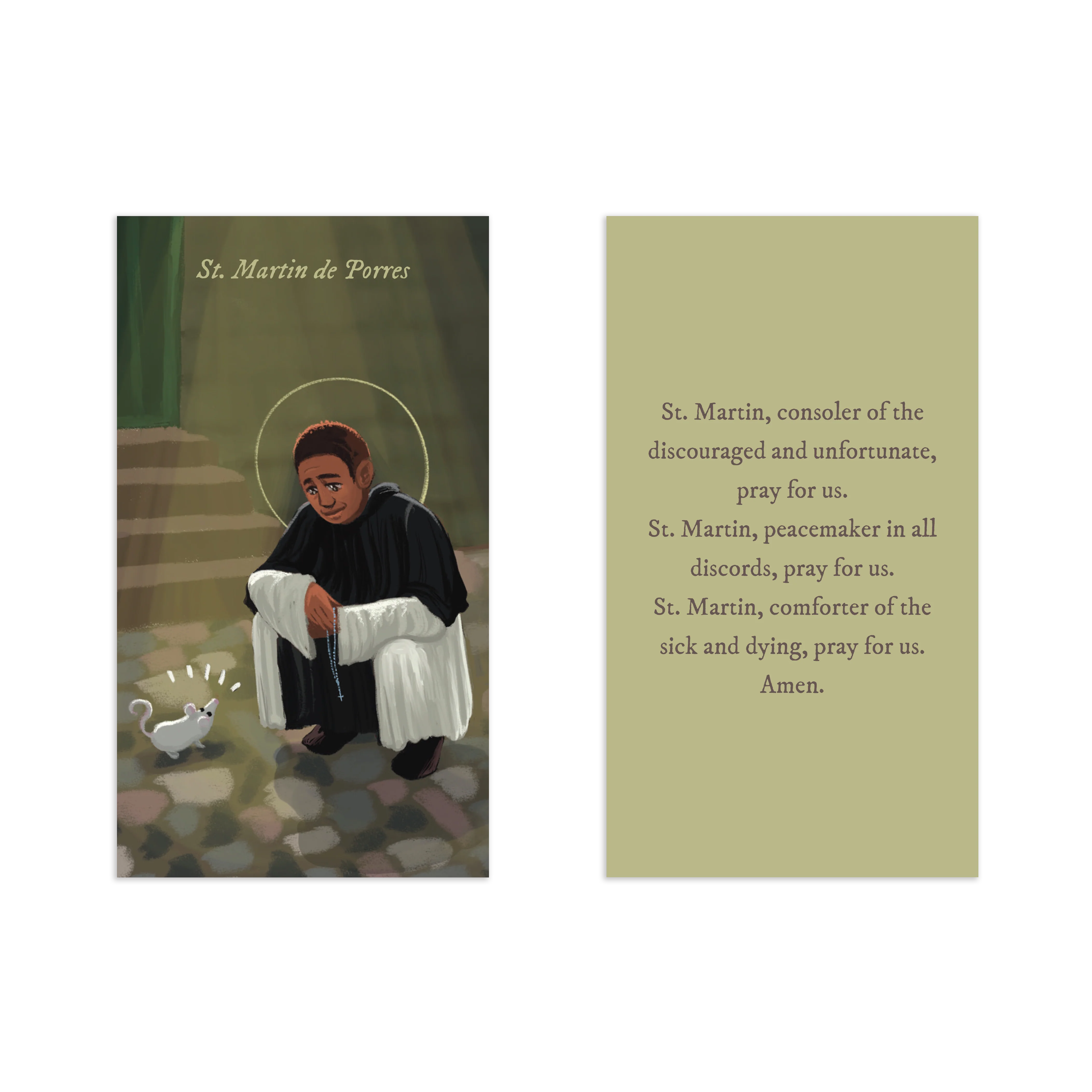 Renewed & Received Saint Prayer Cards, Complete Set (1 Set of 24 Cards) - Image 9
