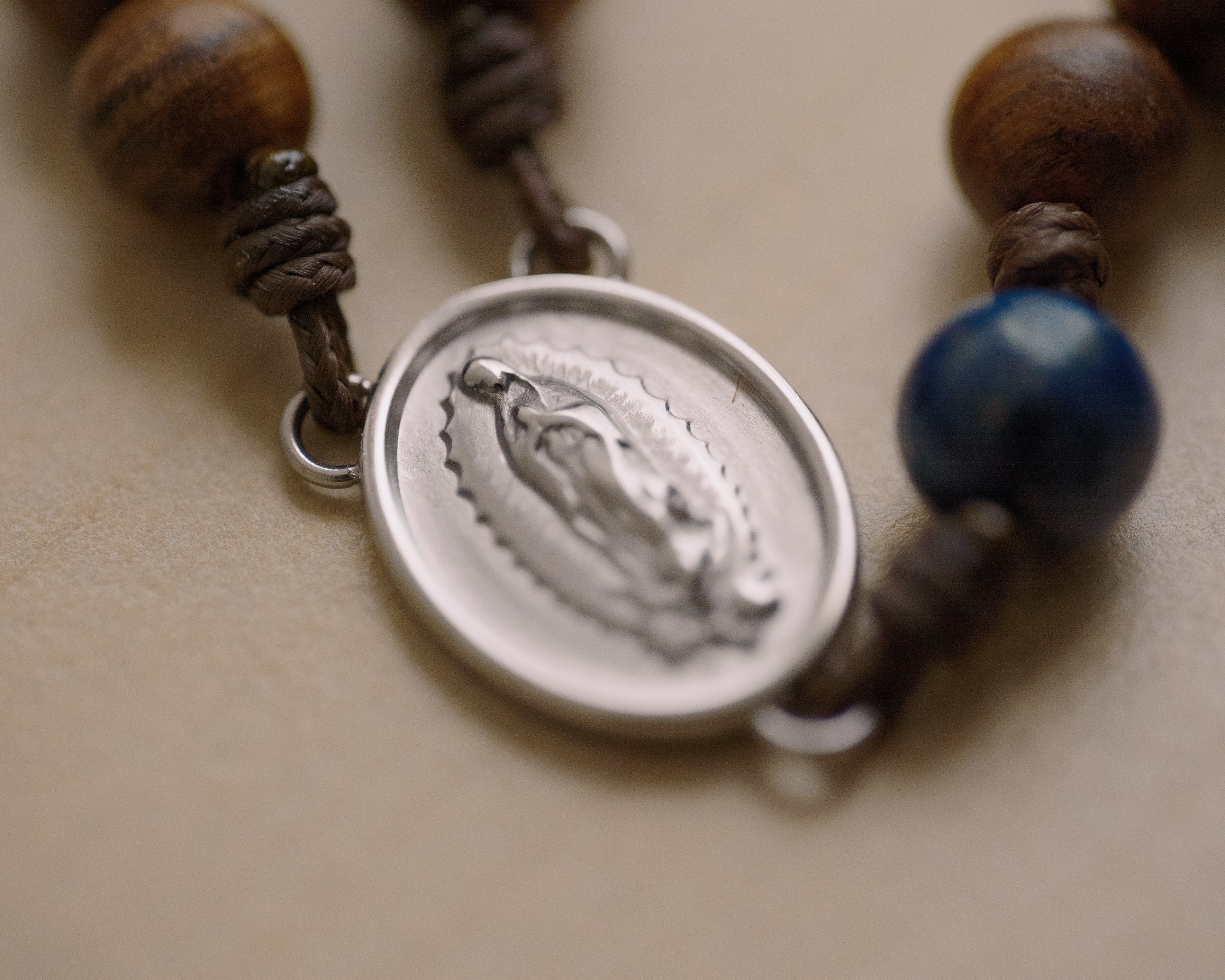 The Rosary in a Year Rosary: 5 Decade Wood/Gemstone - Image 3