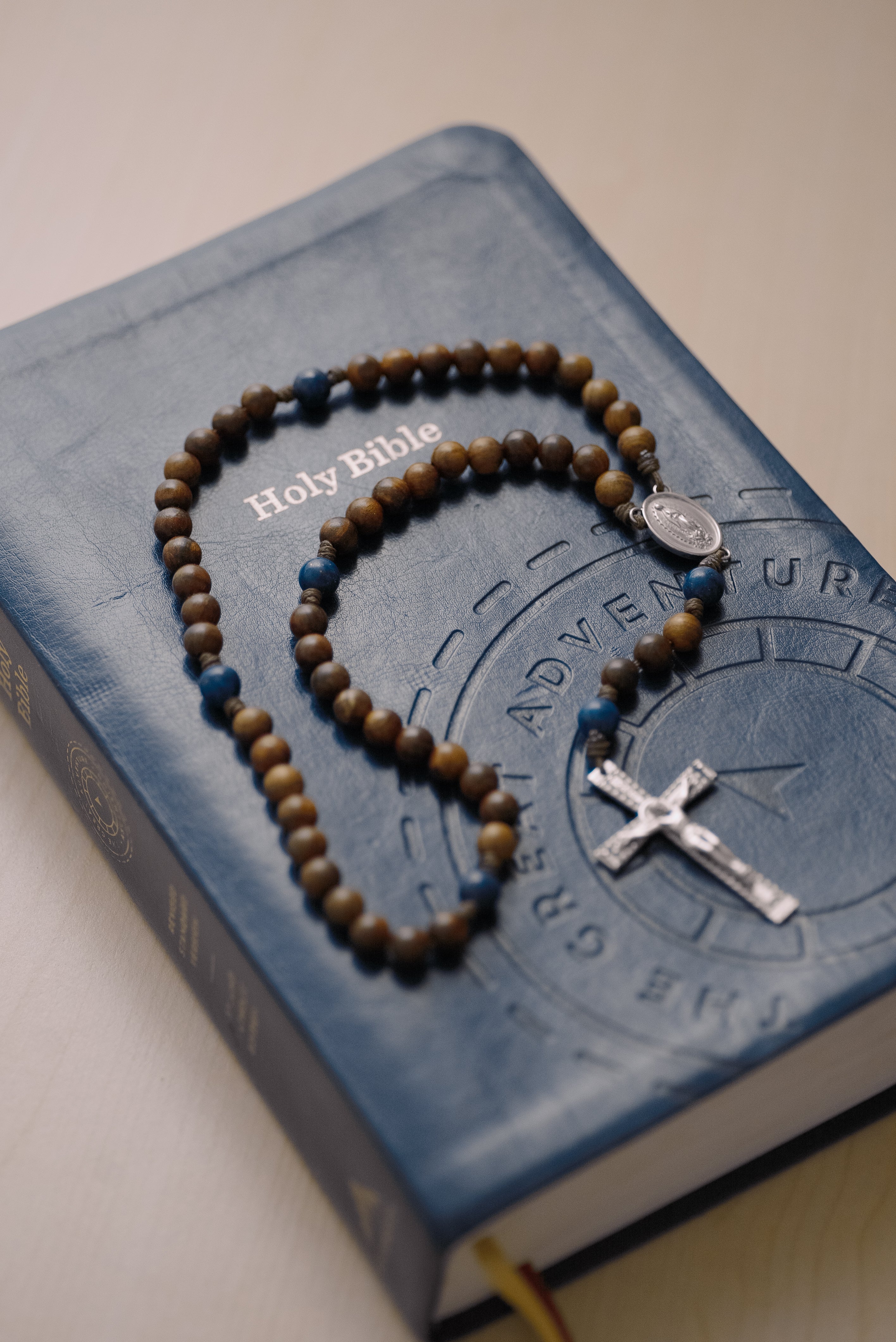 The Rosary in a Year Rosary: 5 Decade Wood/Gemstone - Image 6