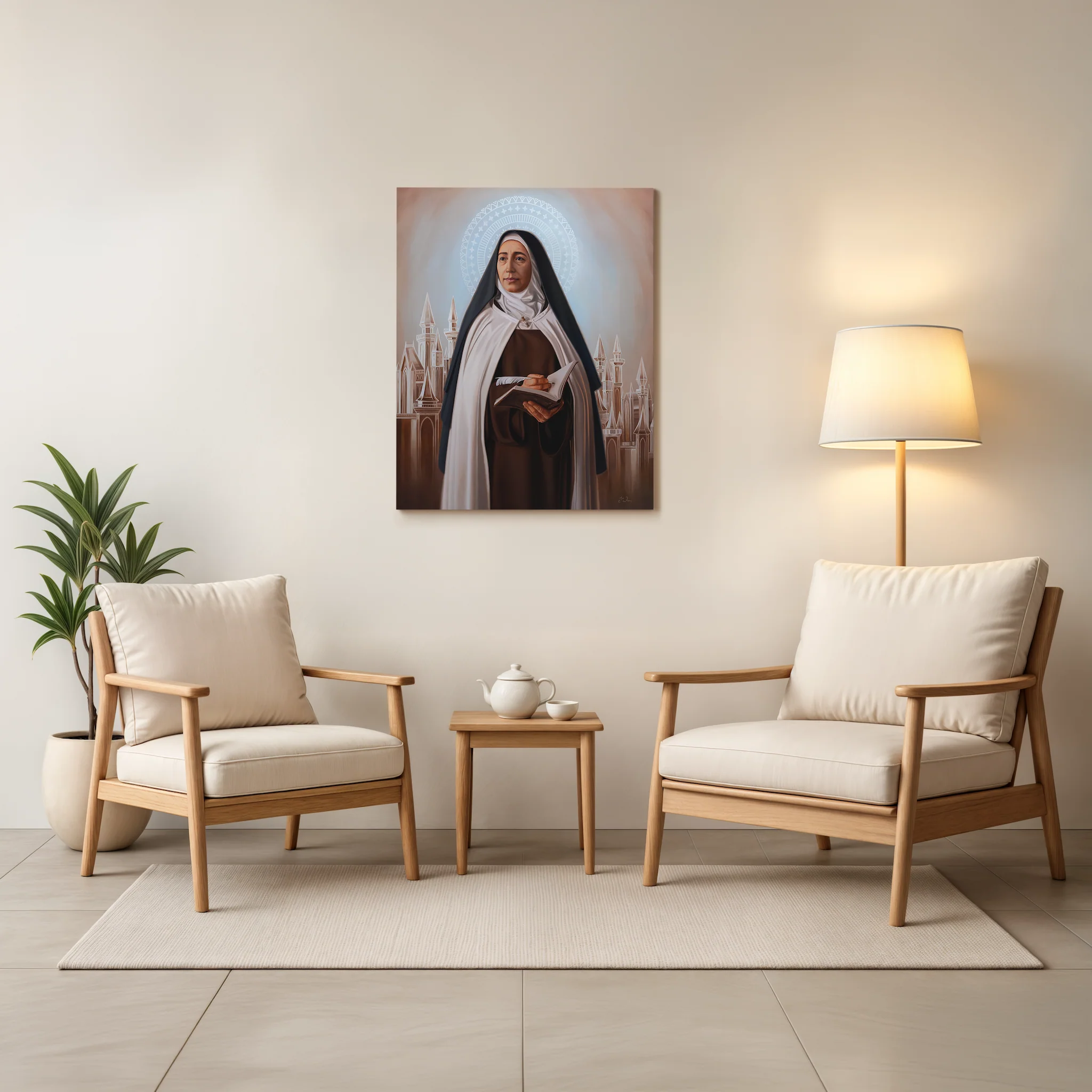St. Teresa of Ávila Sacred Art Canvas Print - Image 2