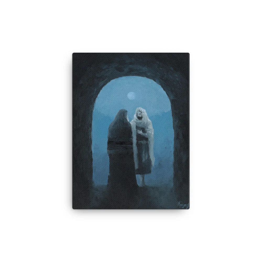 The Ascension Lenten Companion Fine Art Canvas Prints: Christ and Nicodemus - Image 4