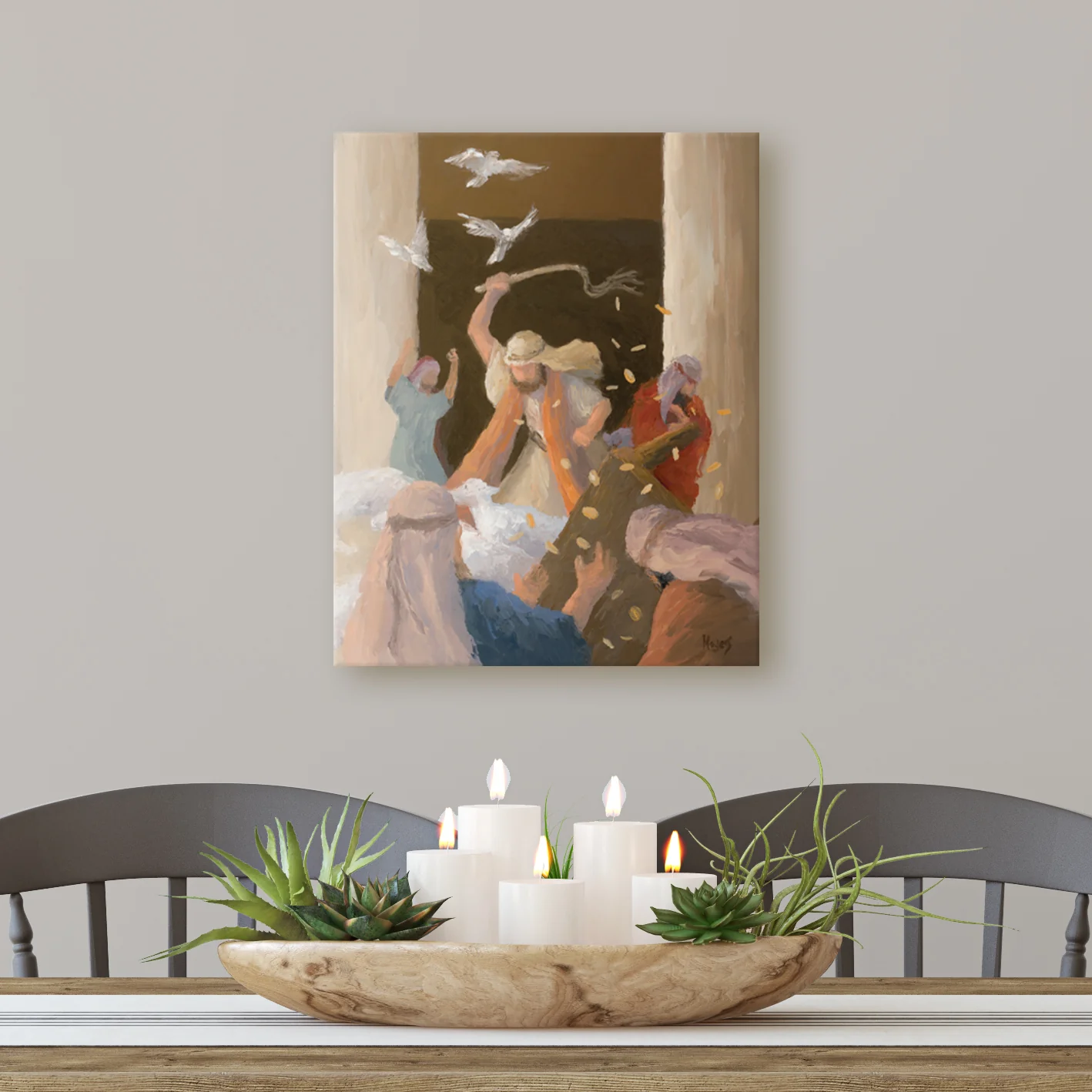 The Ascension Lenten Companion Fine Art Canvas Prints: He Cleansed the Temple - Image 3