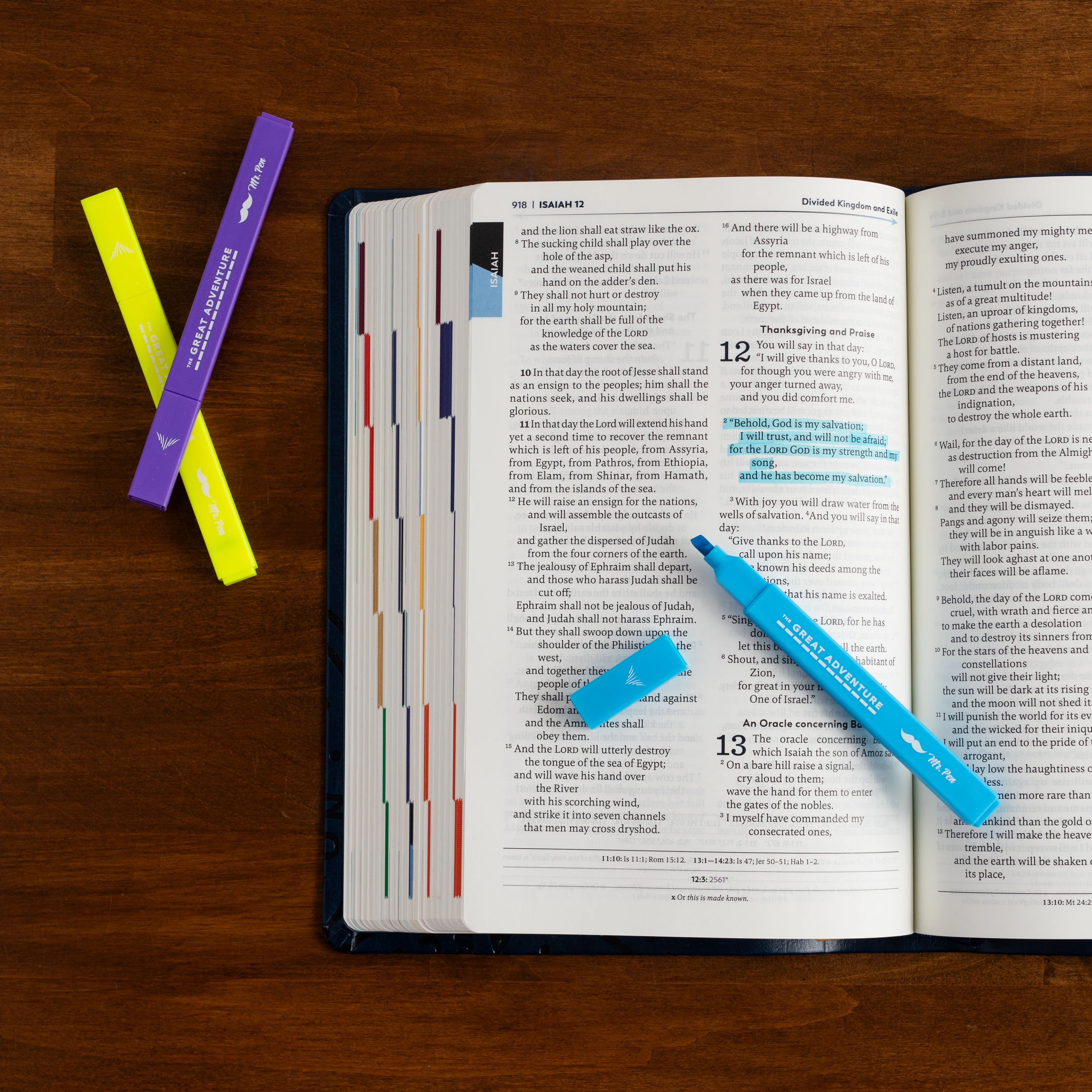The Great Adventure Chisel Tip Bible Highlighters (6 pcs Pack) - Image 2