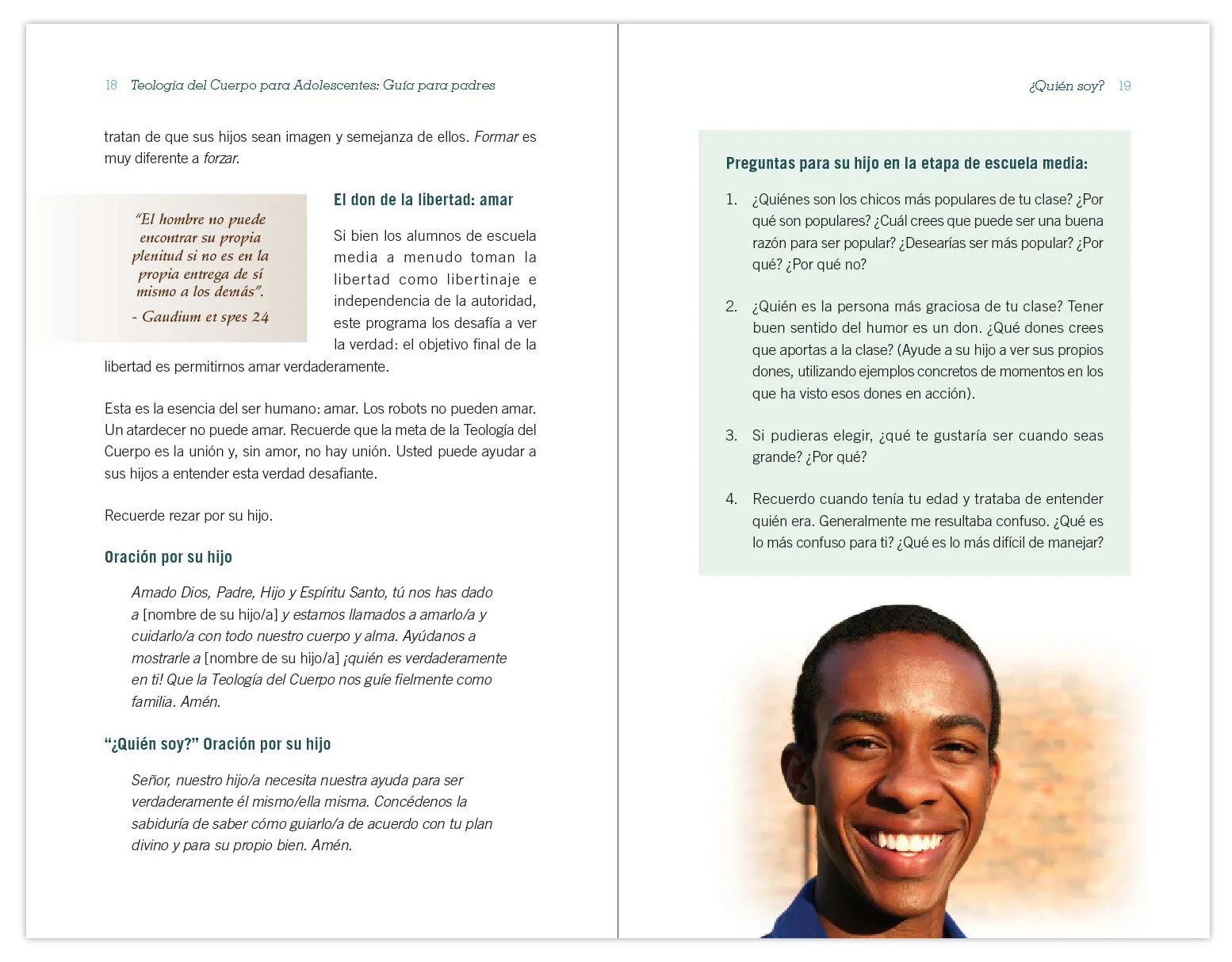 Theology of the Body for Teens: Middle School Edition Parent's Guide (Spanish Edition) - Image 4