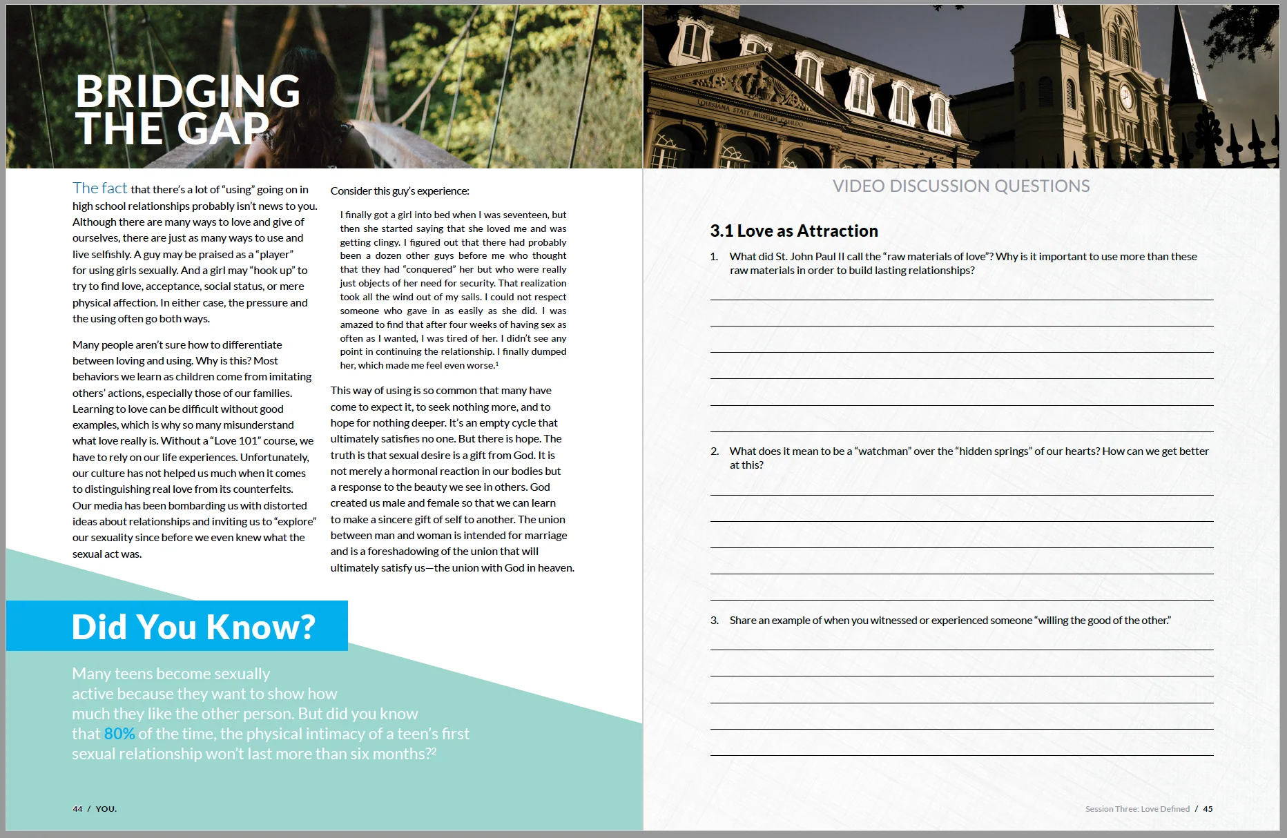 YOU: Life, Love, and the Theology of the Body, Student Pack (Includes Online Course Access - Image 3